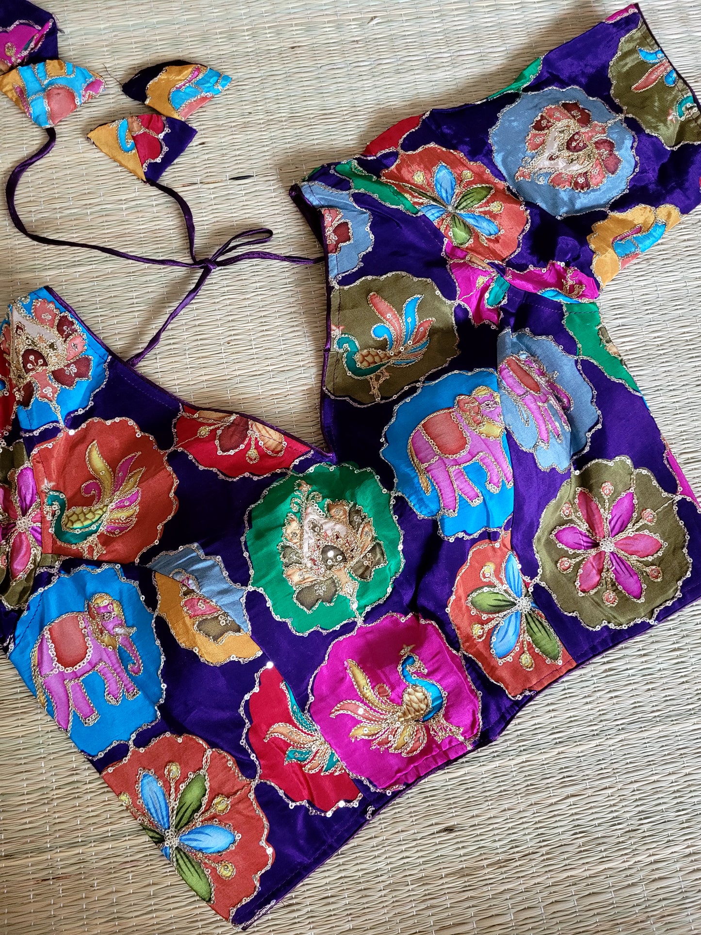 Viscose Chinon Embroidery Blouse