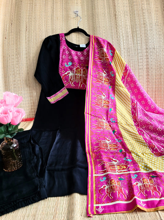 Modal Silk Salwar With Dupatta