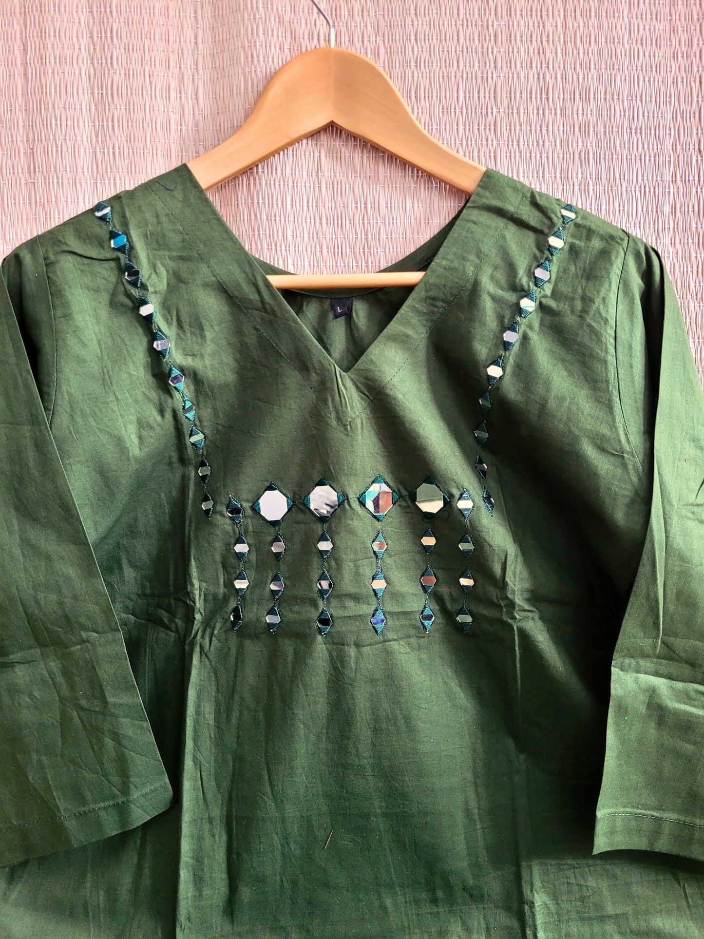 Cotton Embroidery Co-ord Set