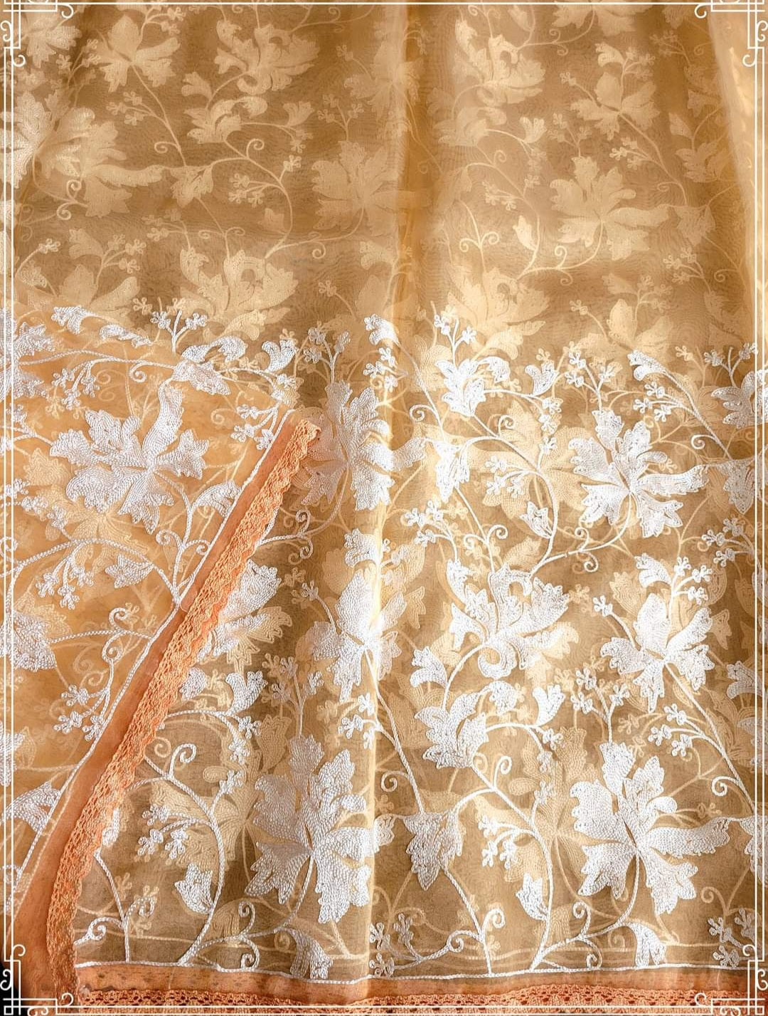 Organza Embroidery Saree