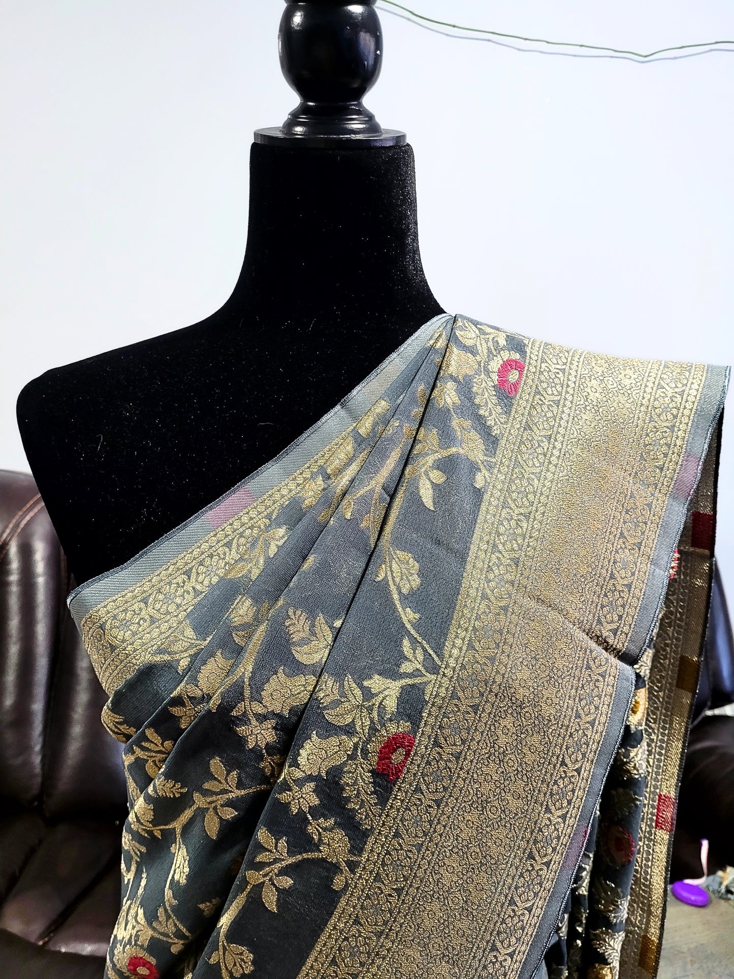 Premium Khadi Georgette Saree