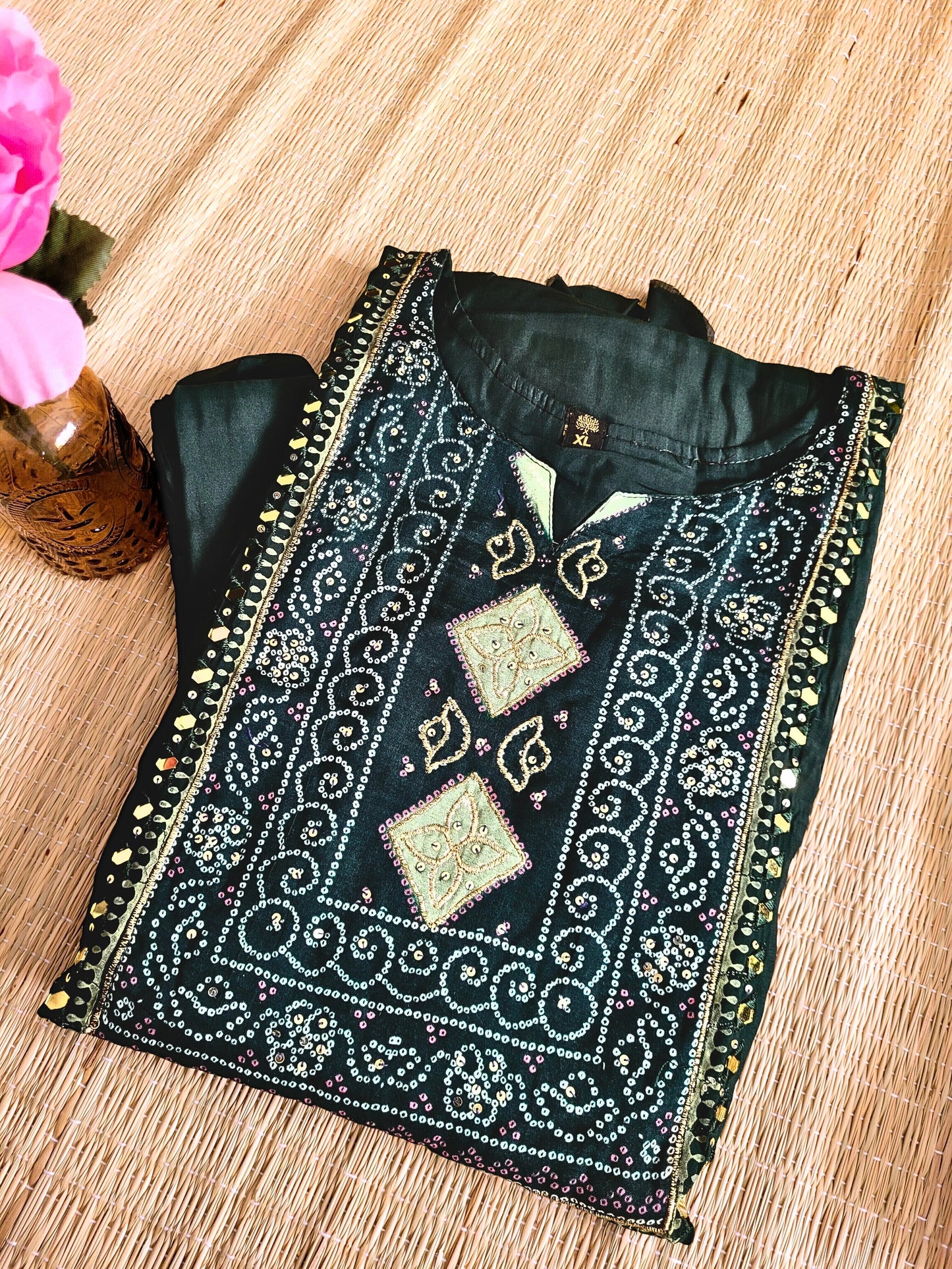 Muslin Anarkali Suit With Dupatta