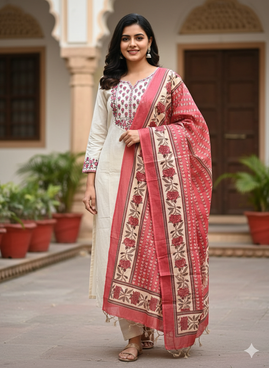 Premium Khadi Cotton Salwar Suit