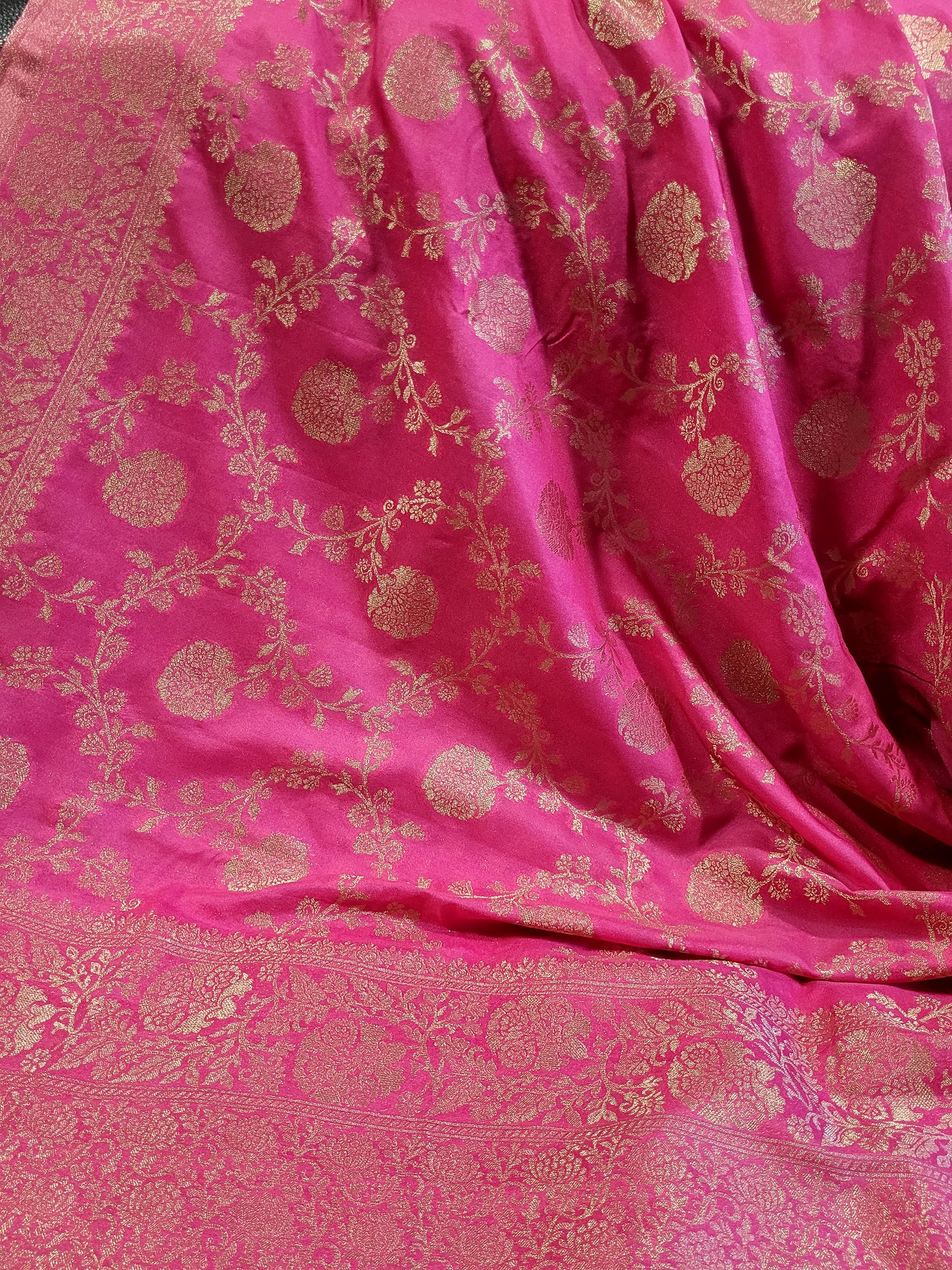 Semi Georgette Banaras Silk Saree