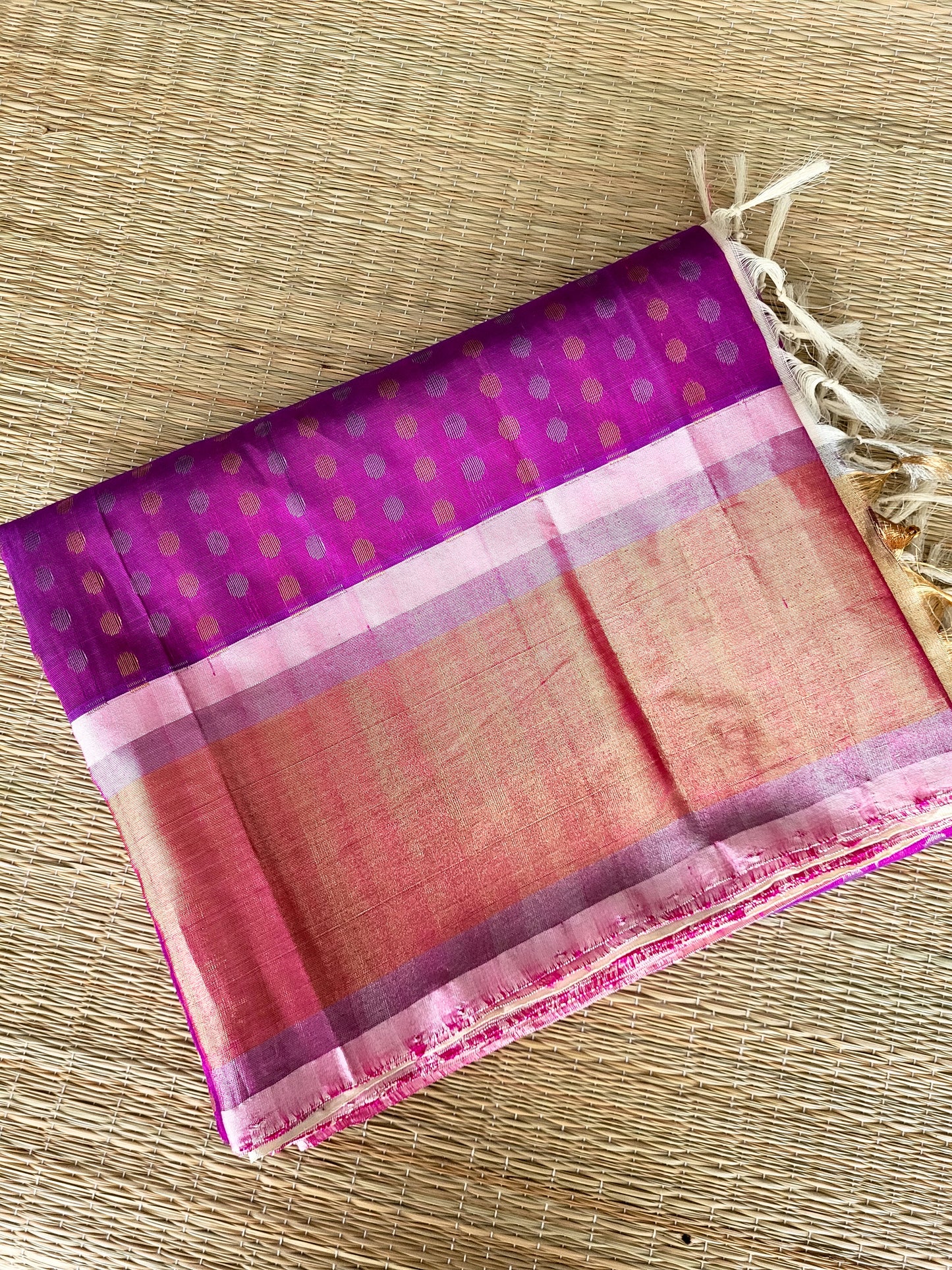 Chanderi Kuppadam Handloom Silk Saree