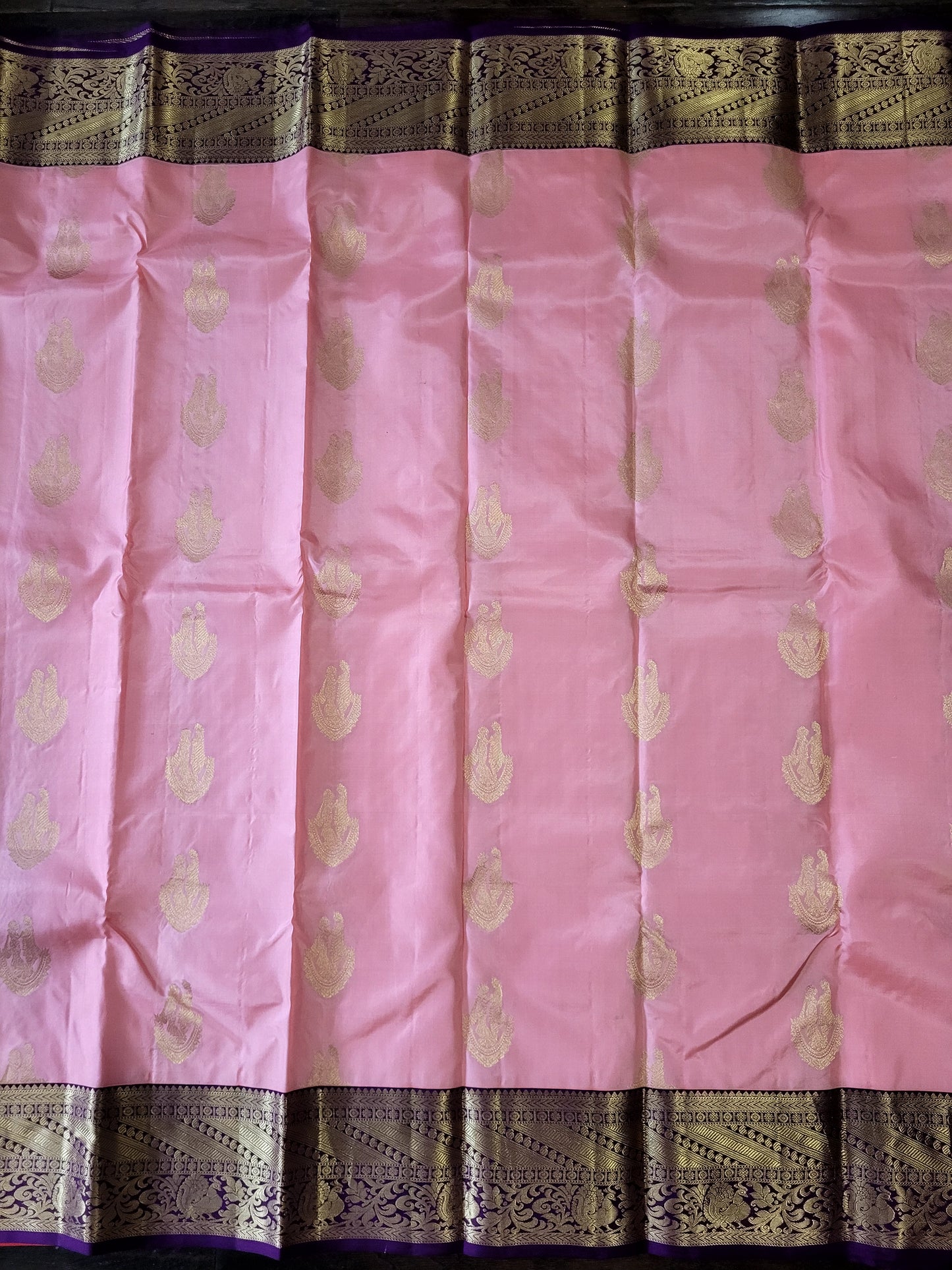 Pure Korvai kanchipuram Handloom Silk Saree