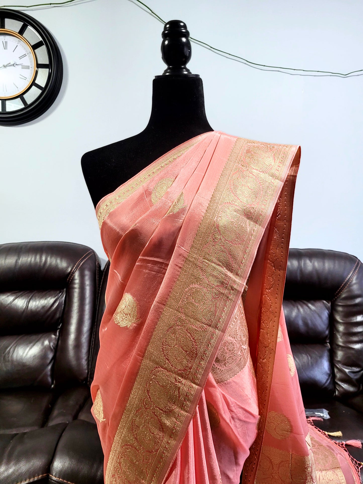 Satin Georgette Banaras Saree