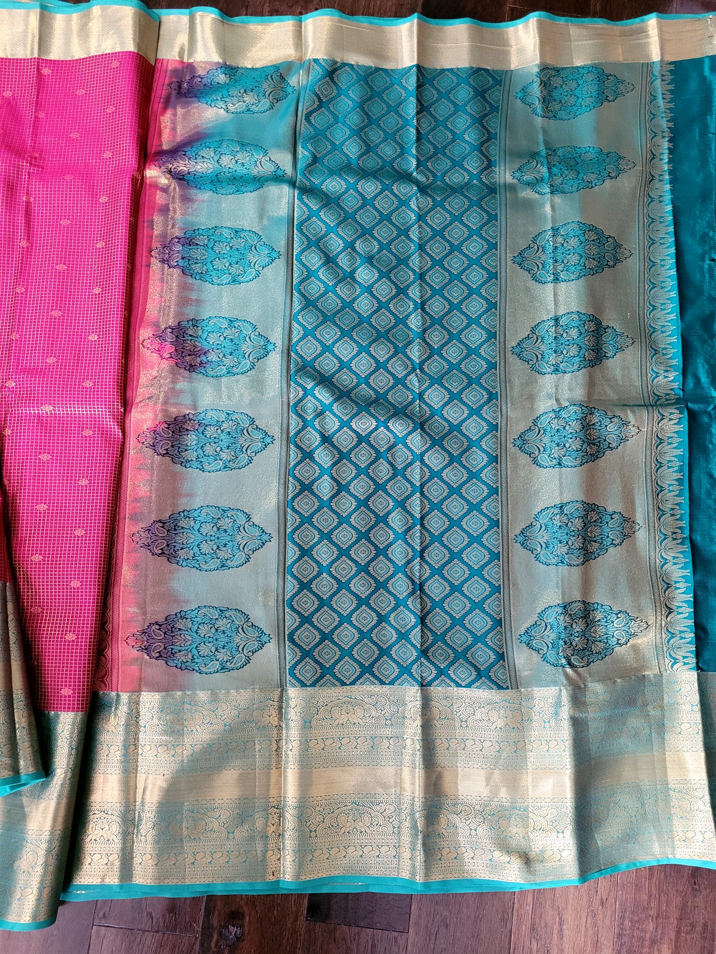 Semi Kanchipuram Handloom Silk Saree