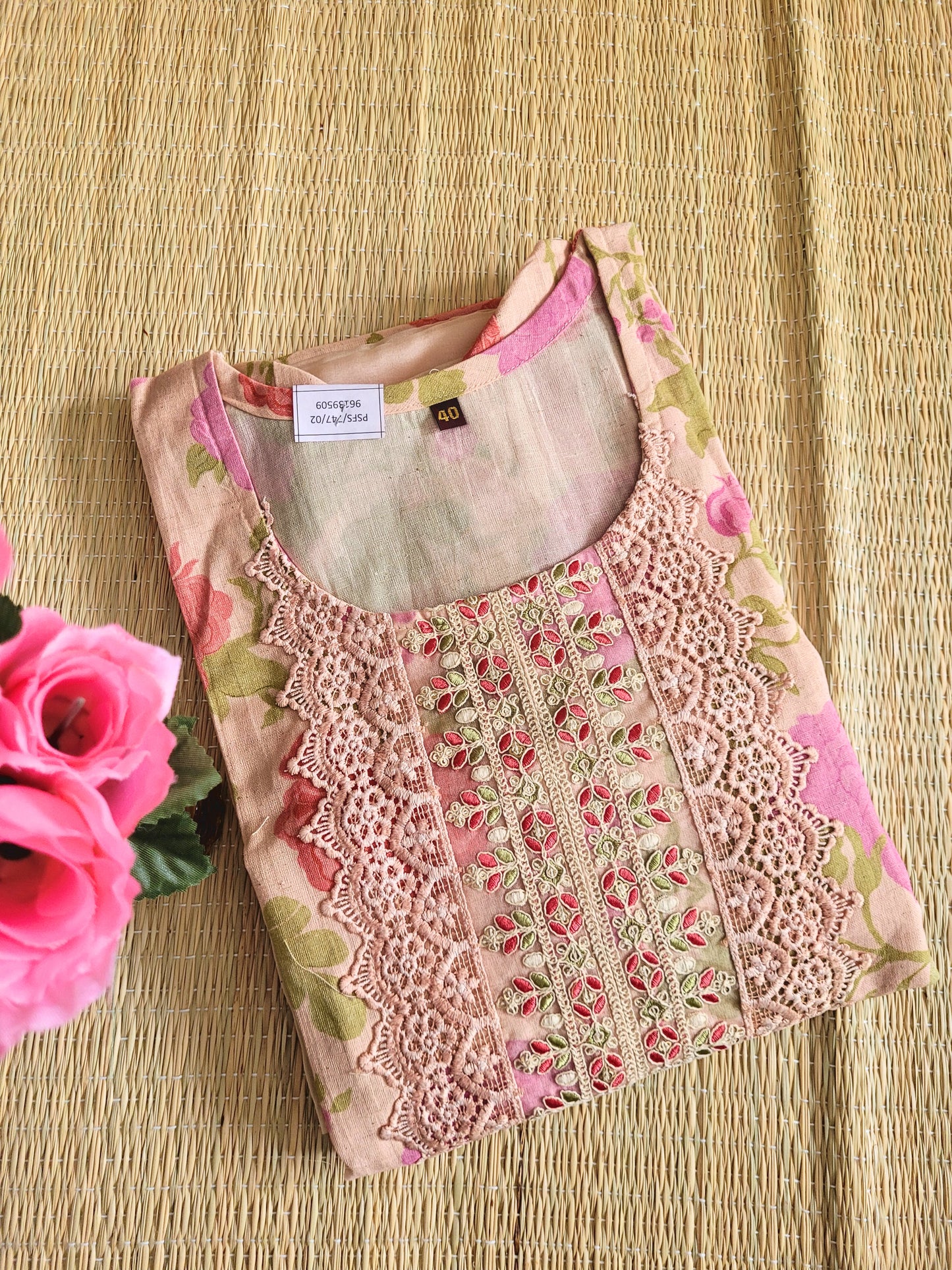 Linen Printed Salwar With Organza Dupatta