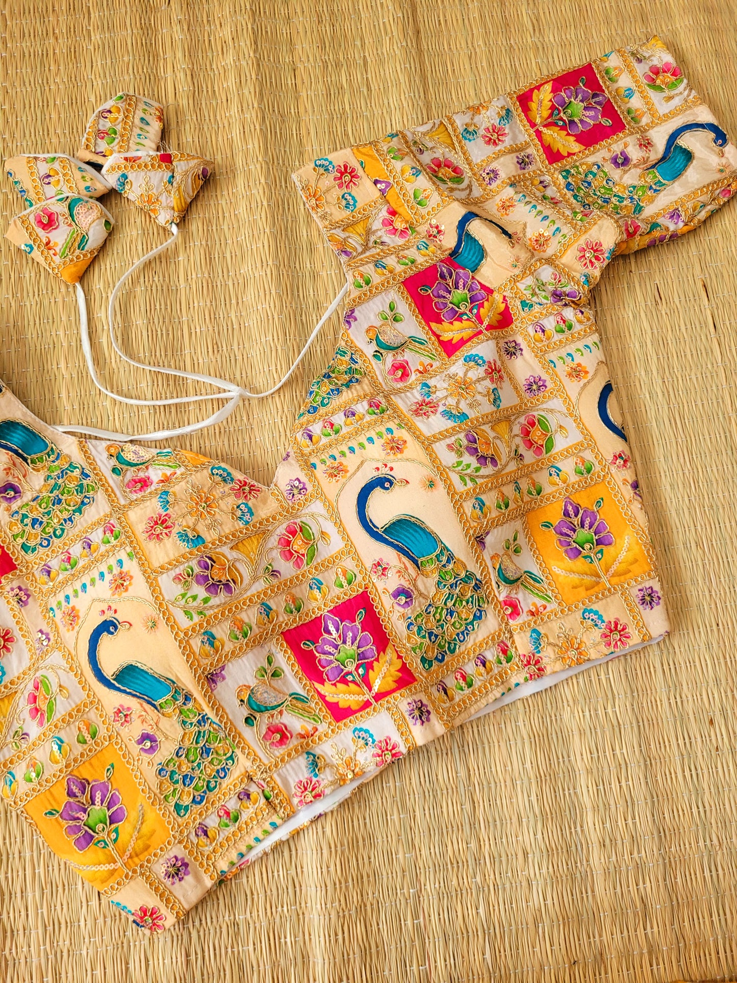 Viscose Chinon Embroidery Blouse