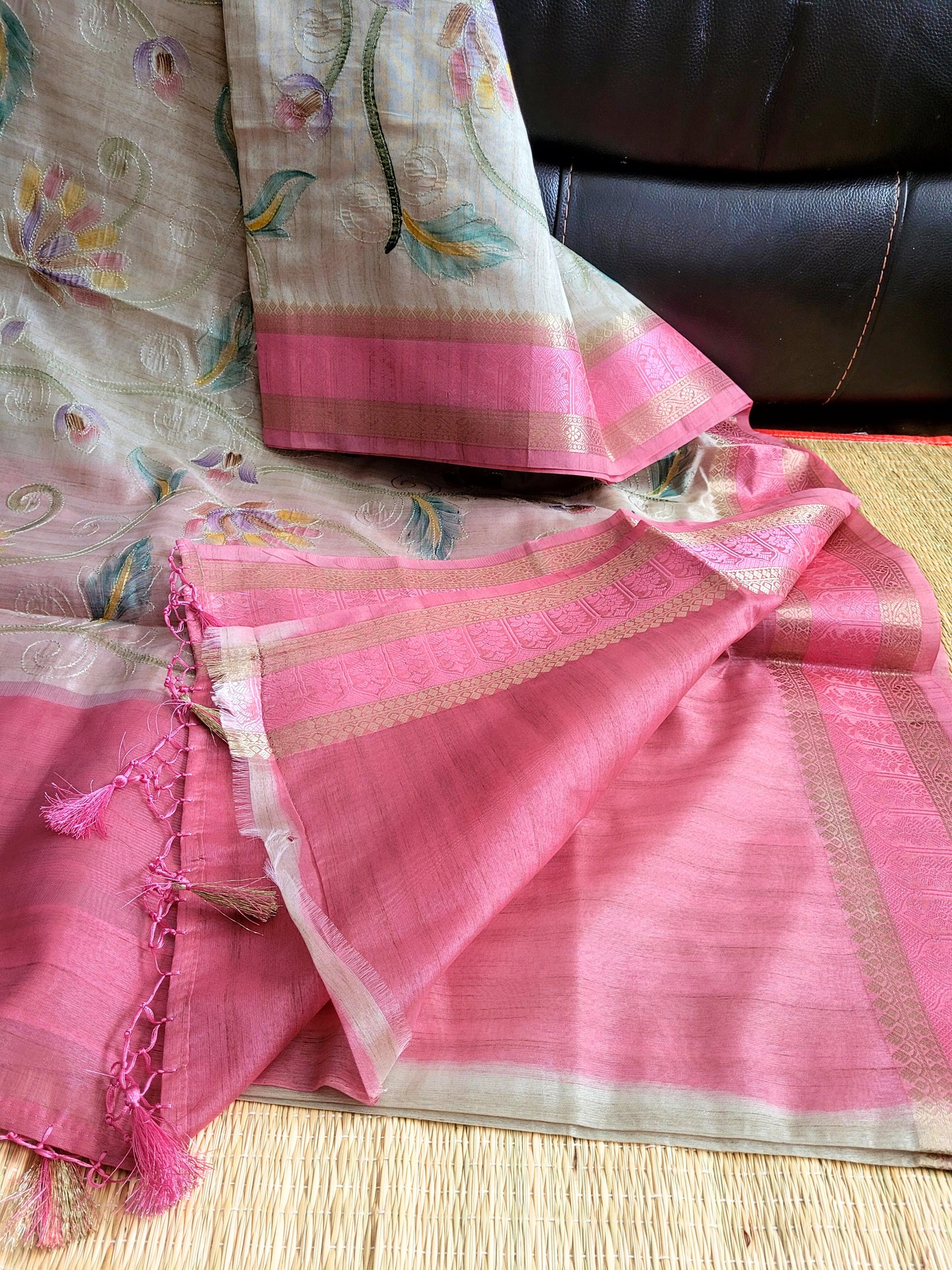Semi Tussar Silk Saree