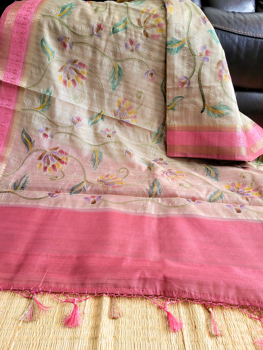 Semi Tussar Silk Saree