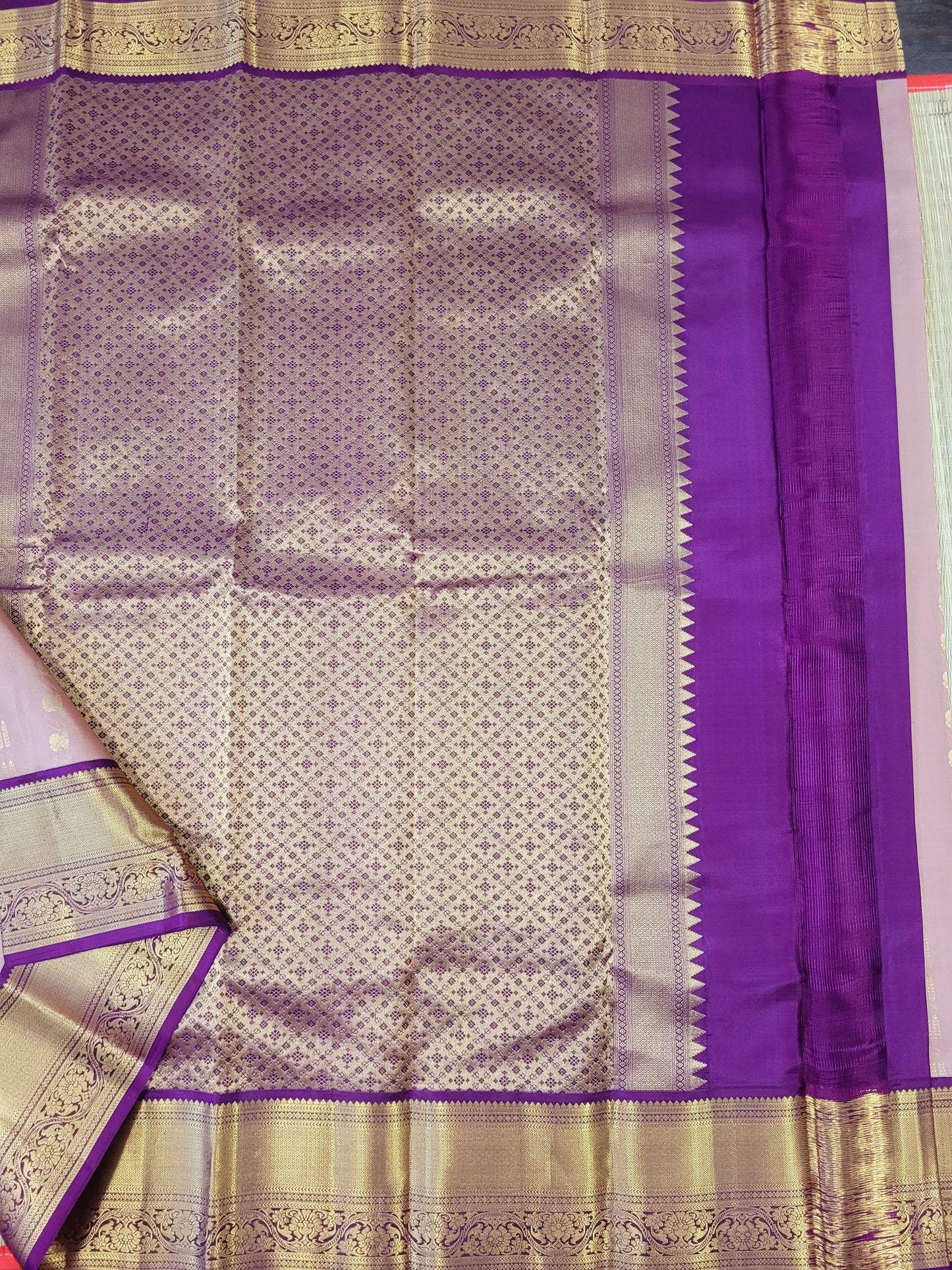 Pure Korvai Kanchipuram Handloom Silk Saree