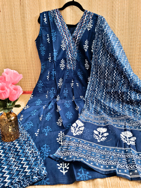 Block Printed Cotton Salwar Suit