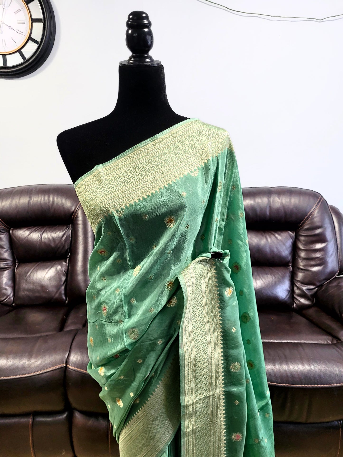 Satin Georgette Silk Saree
