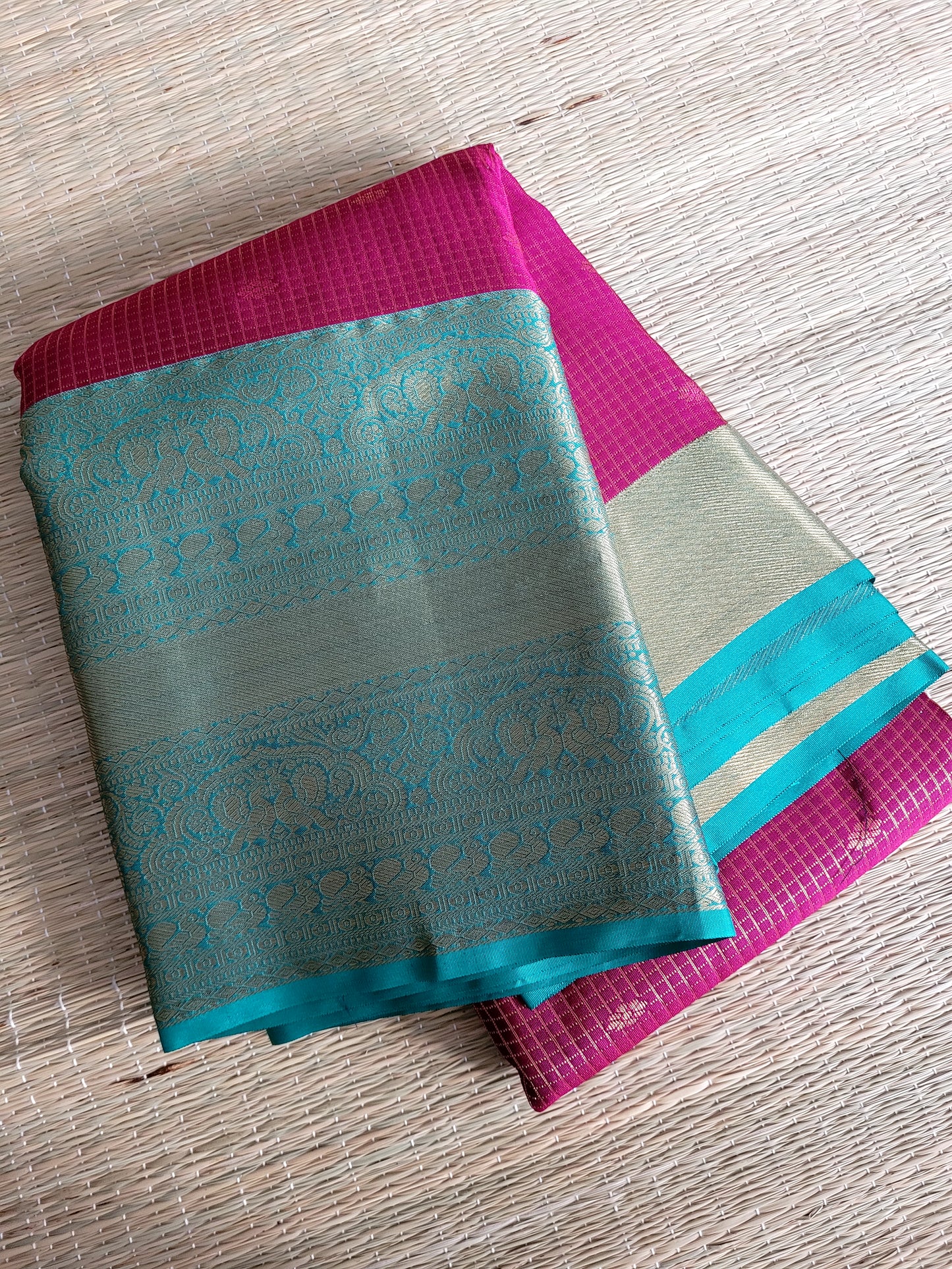Semi Kanchipuram Handloom Silk Saree