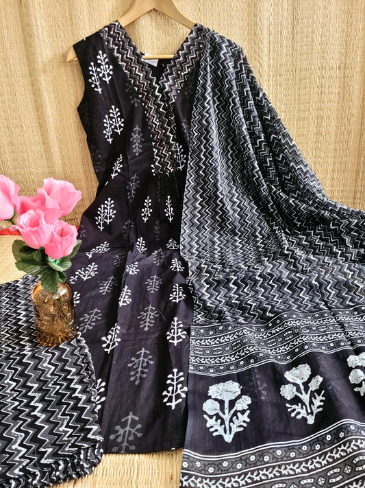 Block Printed Cotton Salwar Suit