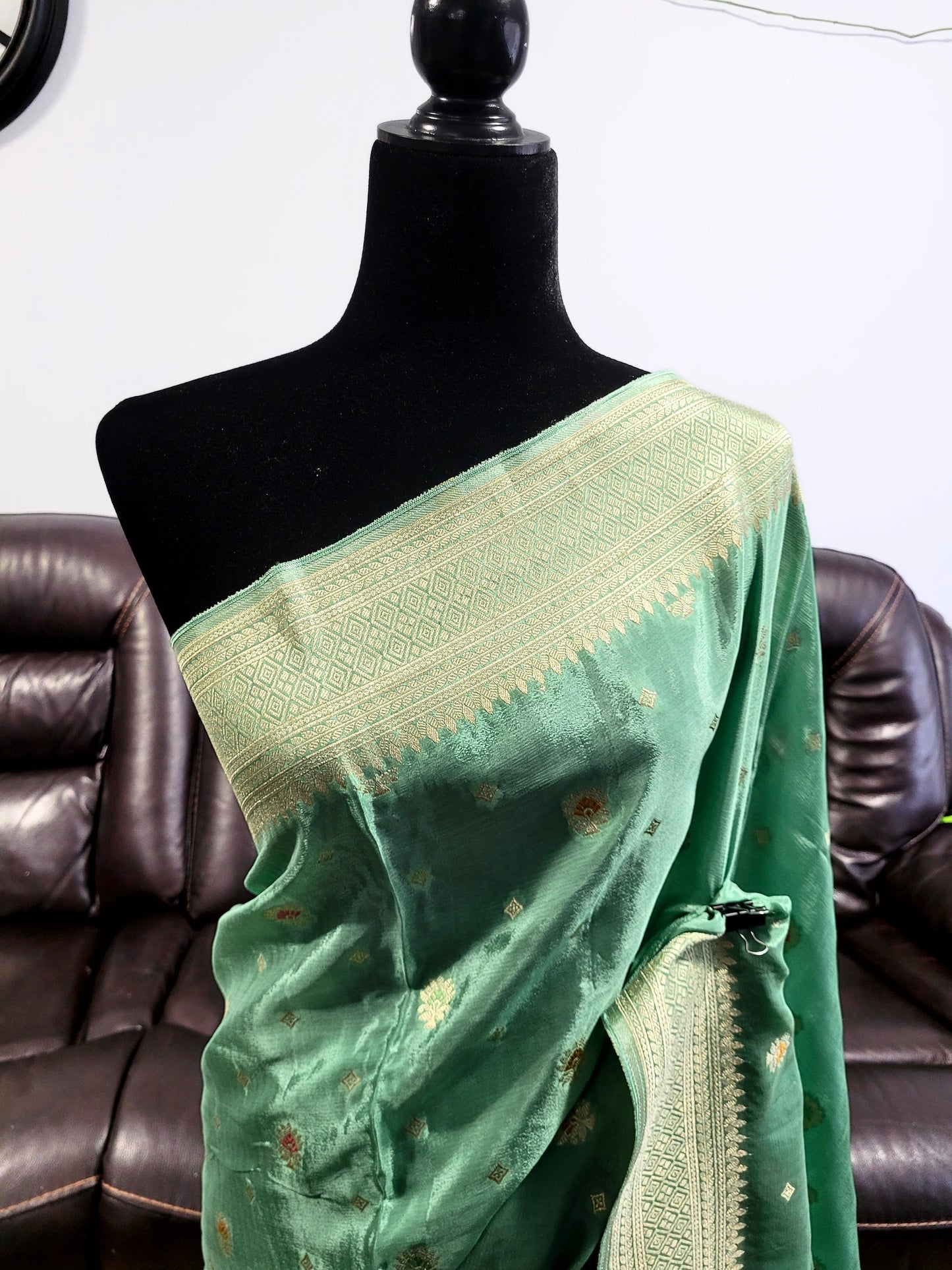 Satin Georgette Silk Saree