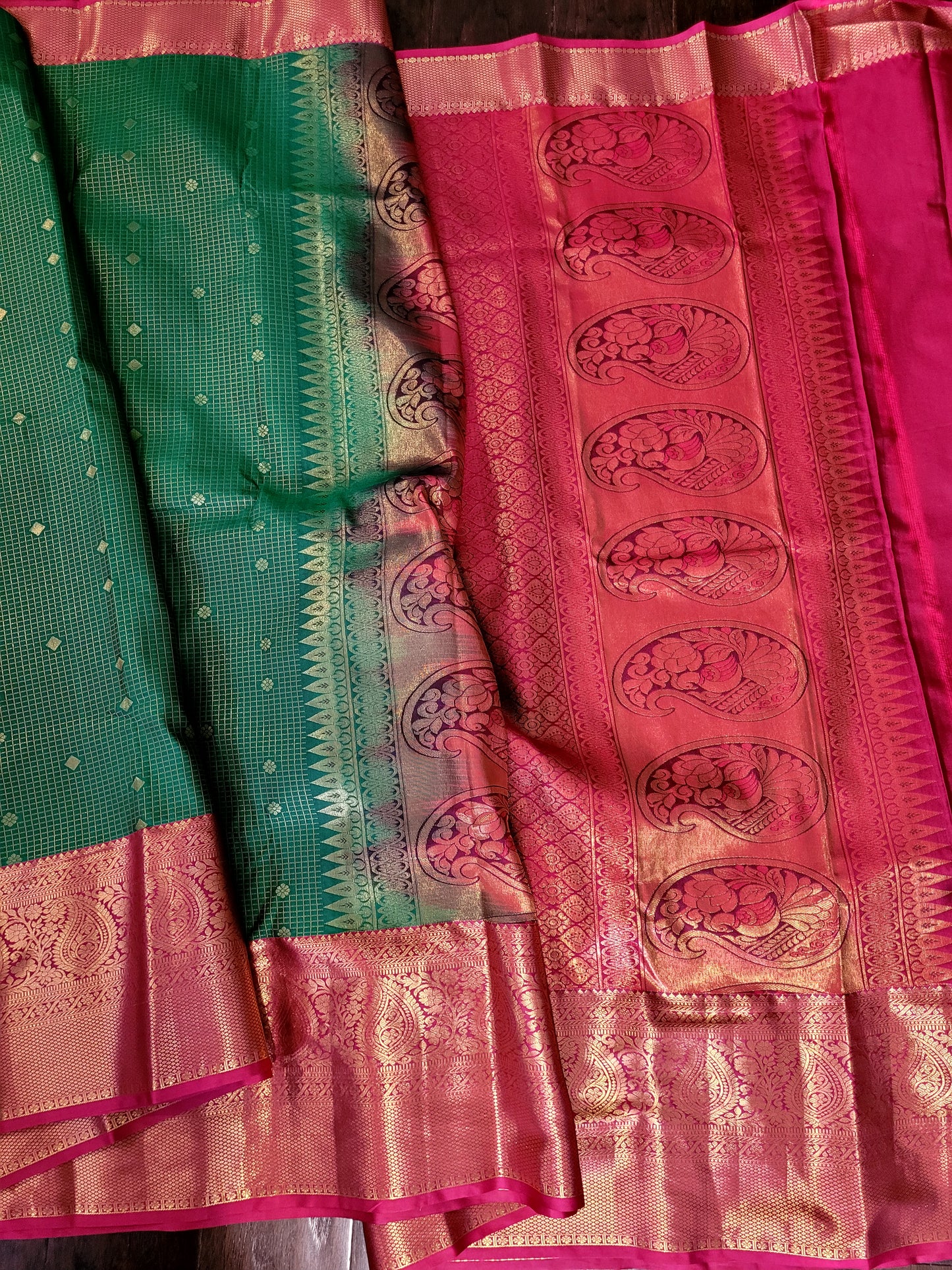 Semi Kanchipuram Handloom Silk Saree