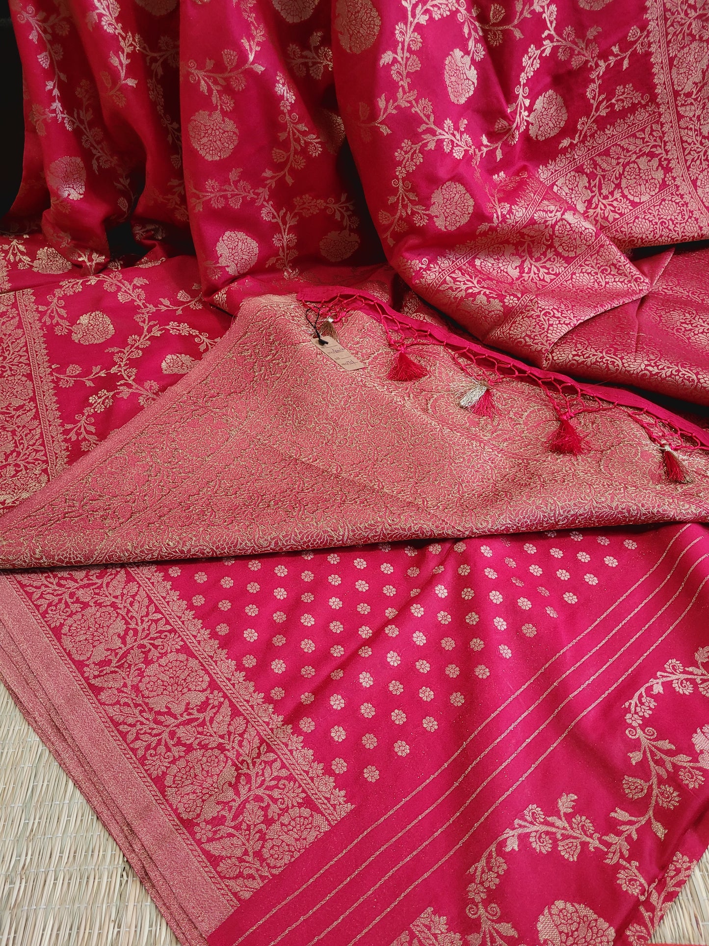 Semi Georgette Banaras Silk Saree