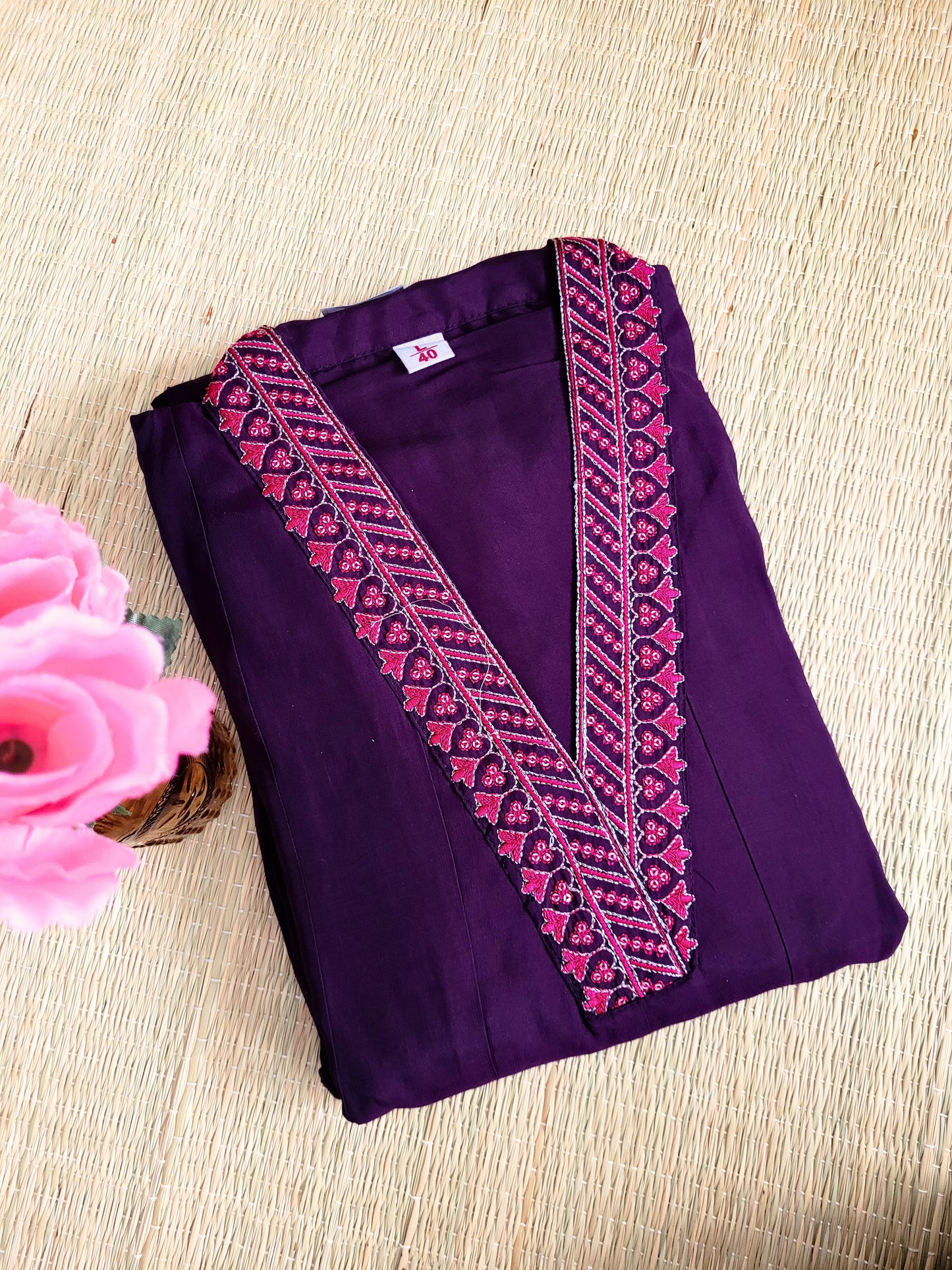 Roman Silk Anarkali Suit With Banarasi Dupatta