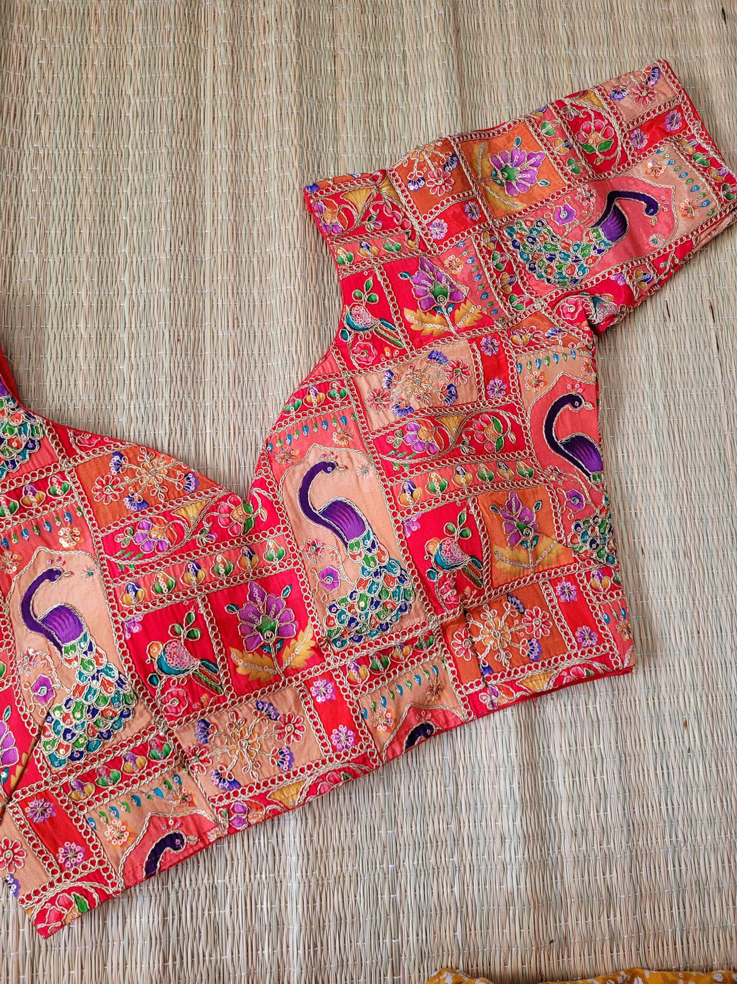 Viscose Chinon Embroidery Blouse