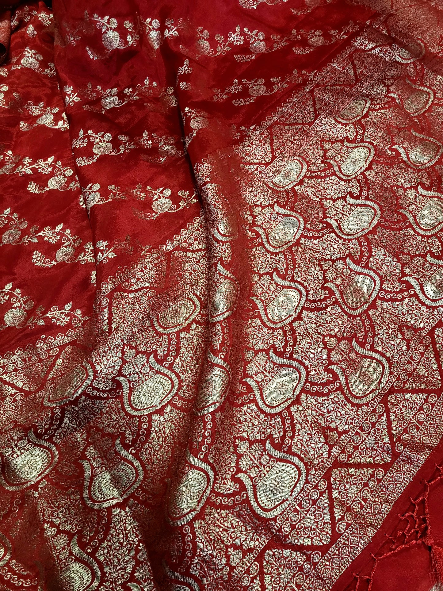 Banarasi Satin Mushru Silk Saree With Blouse