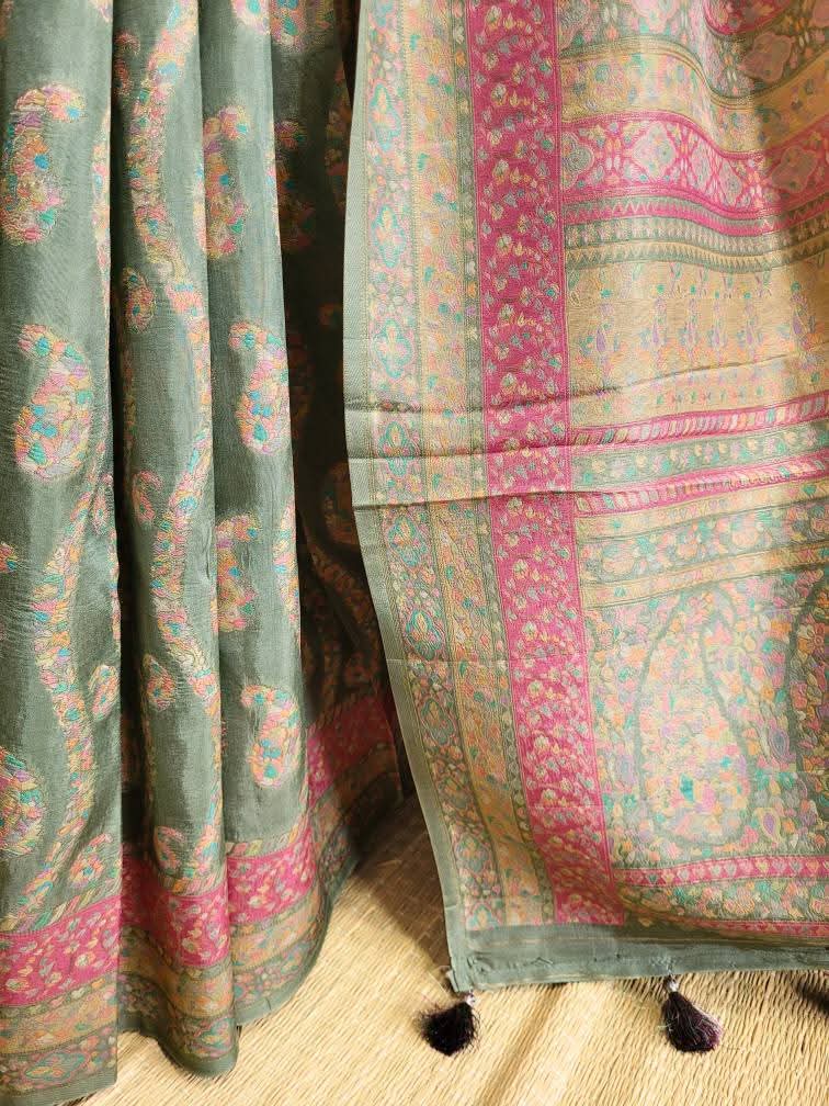 Pashmina Silk Saree