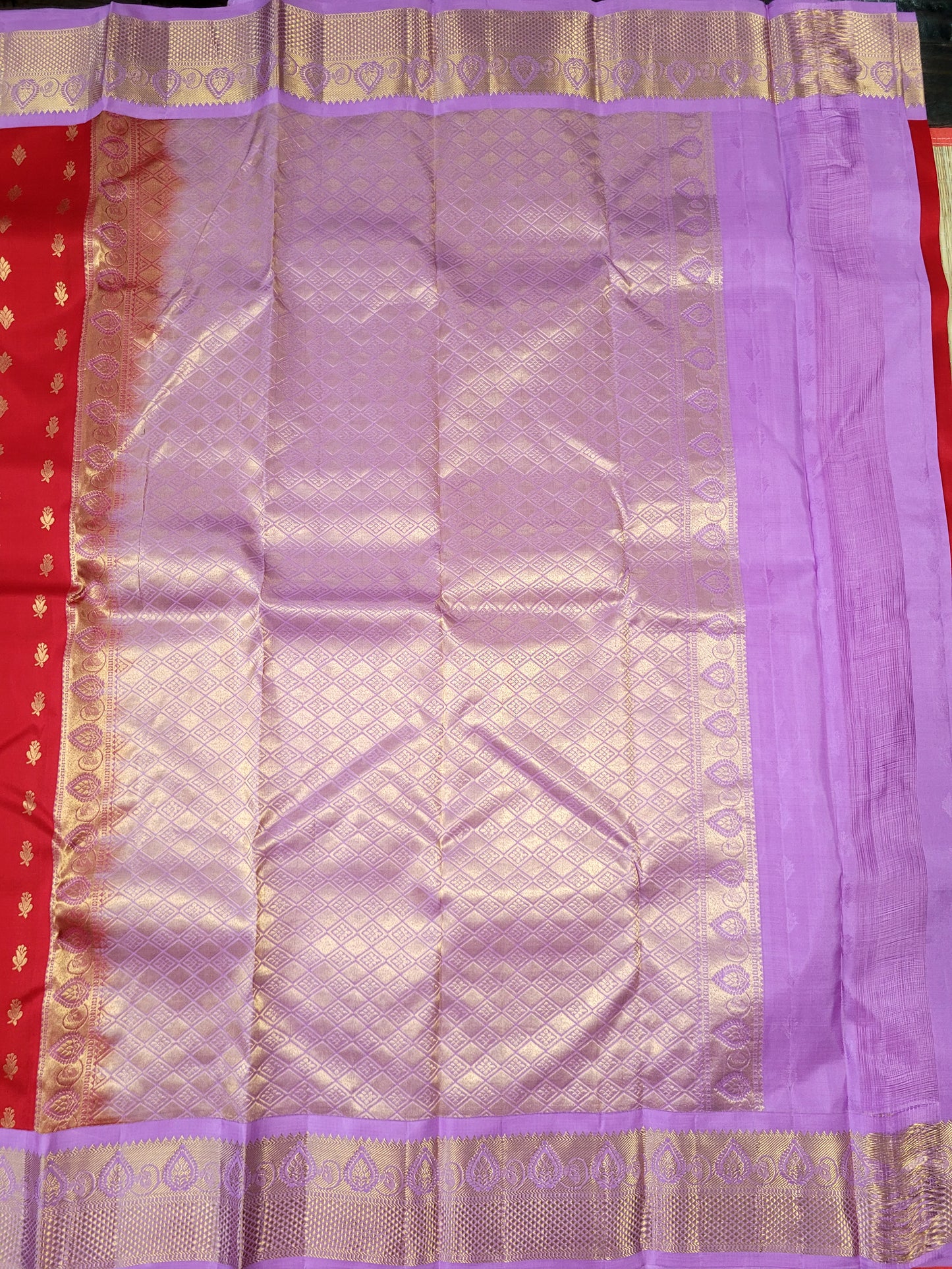 Pure Korvai Kanchipuram Handloom Silk Saree
