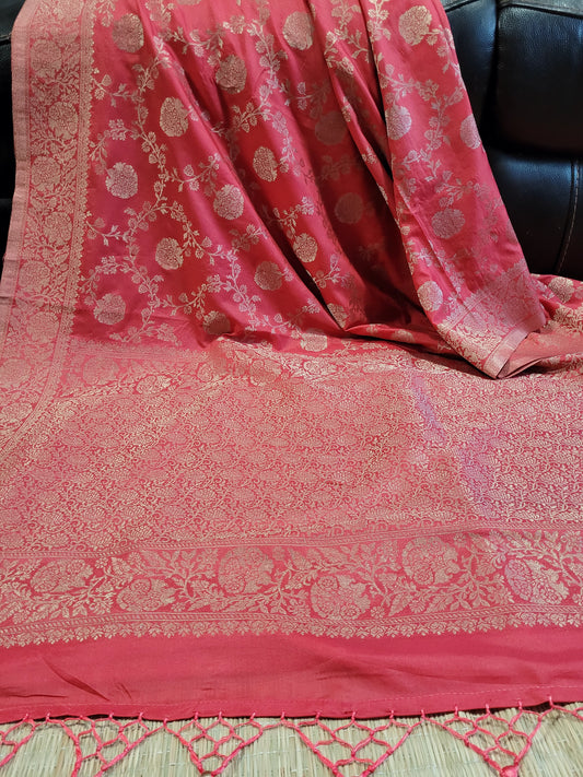 Semi Georgette Banaras Silk Saree