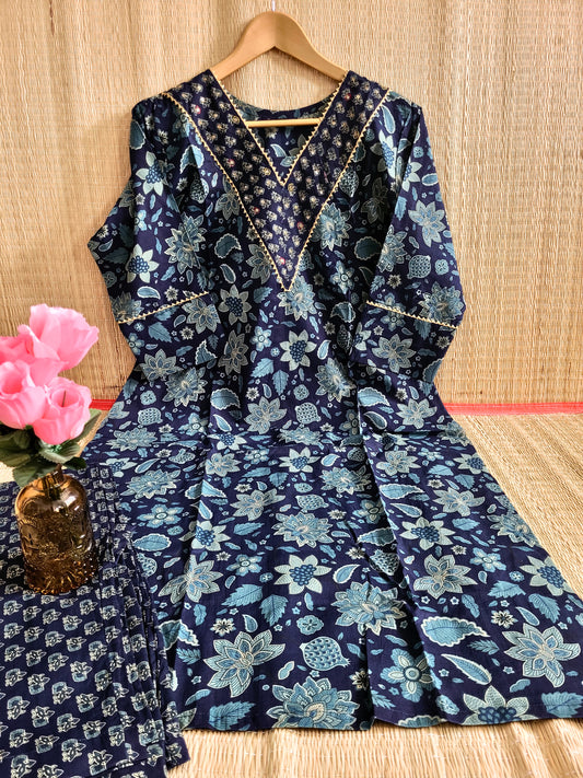 Printed Cotton Co-ord Set