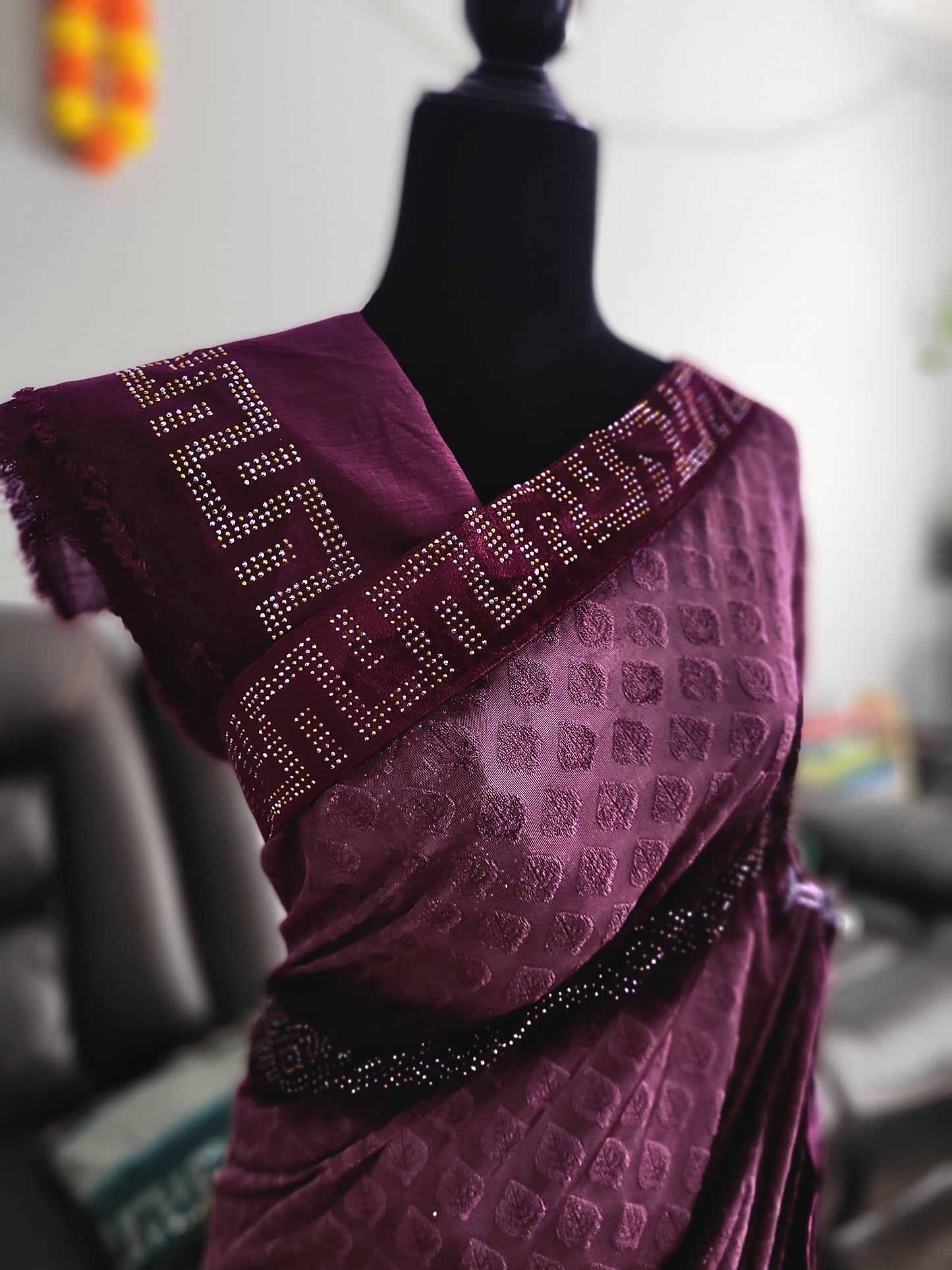 Velvet Brasso Saree