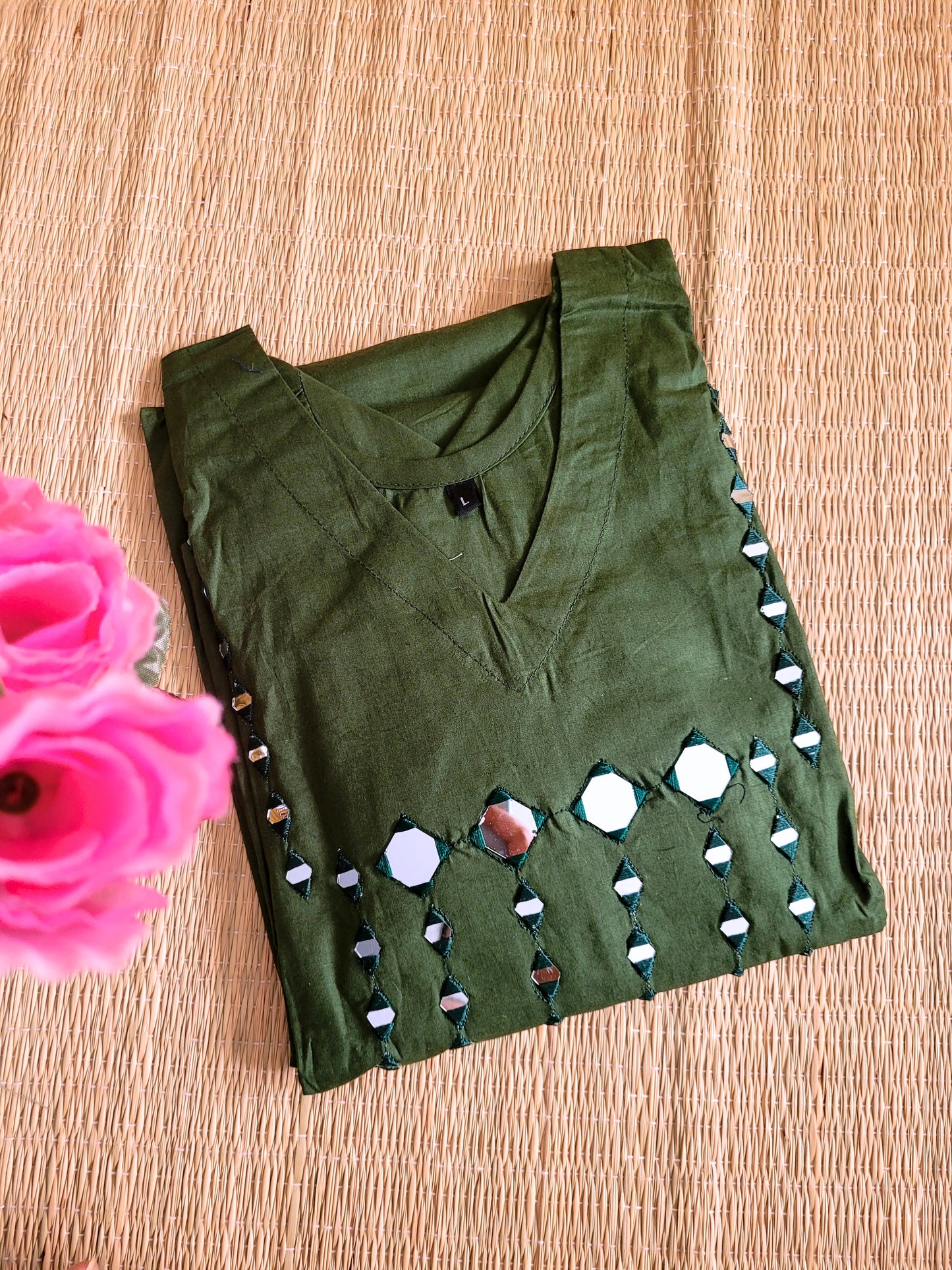 Cotton Embroidery Co-ord Set