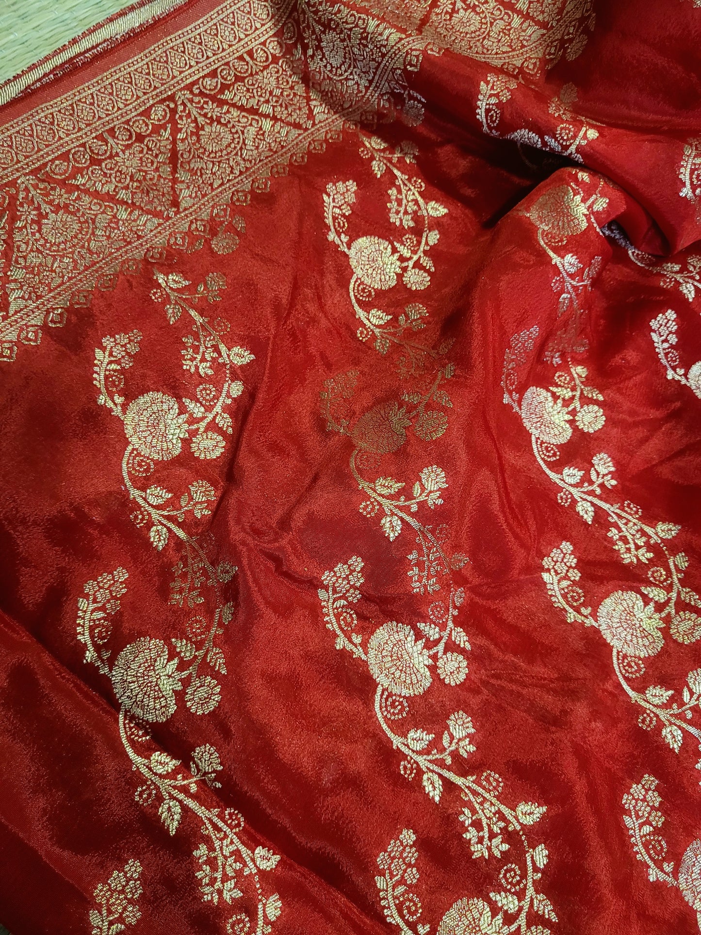 Banarasi Satin Mushru Silk Saree With Blouse