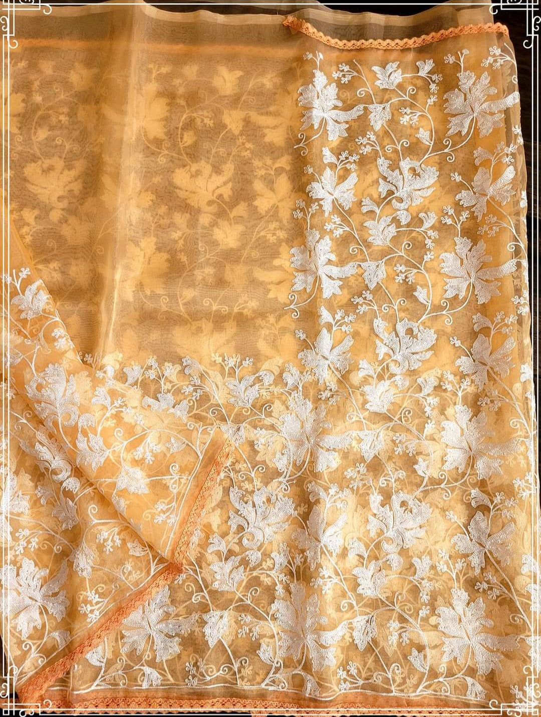 Organza Embroidery Saree