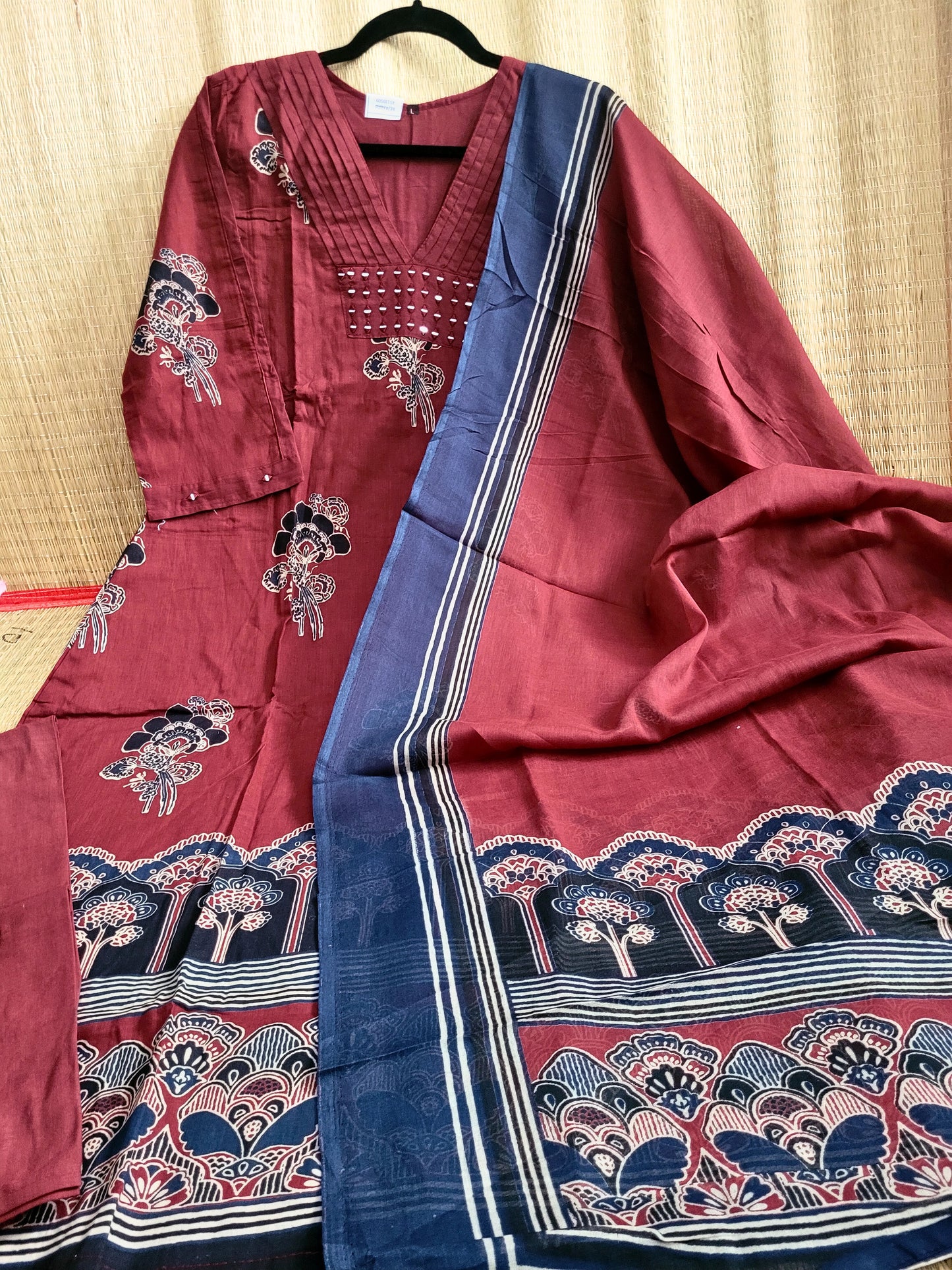 Ajrakh Block Printed Salwar Suit