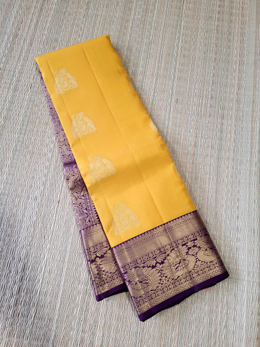 Pure Korvai Kanchipuram Handloom Silk Saree