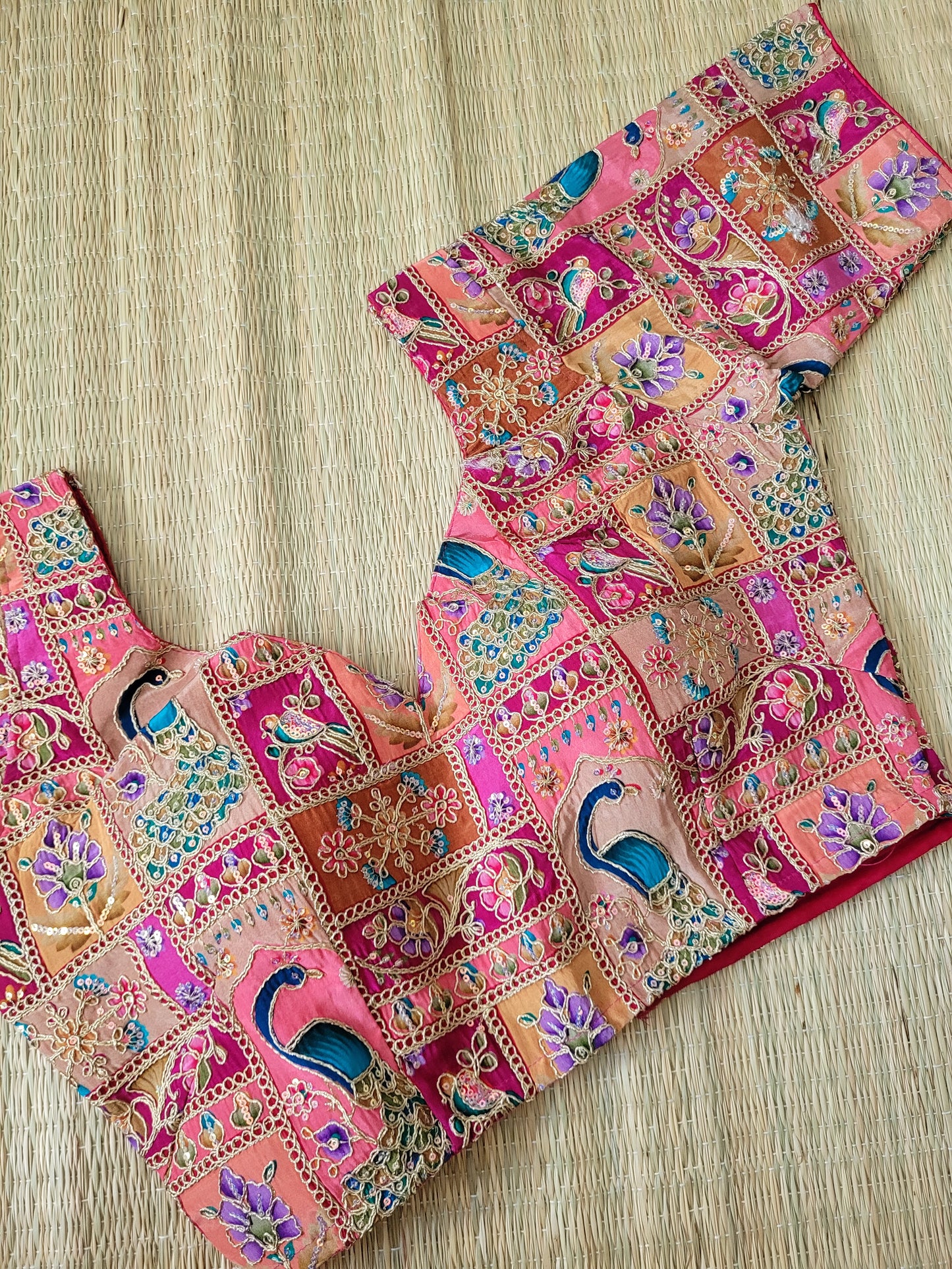 Viscose Chinon Embroidery Blouse