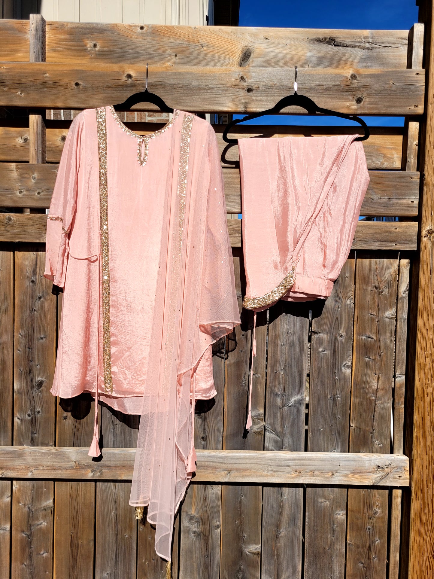 Chinon Crepe Salwar With Embroidery