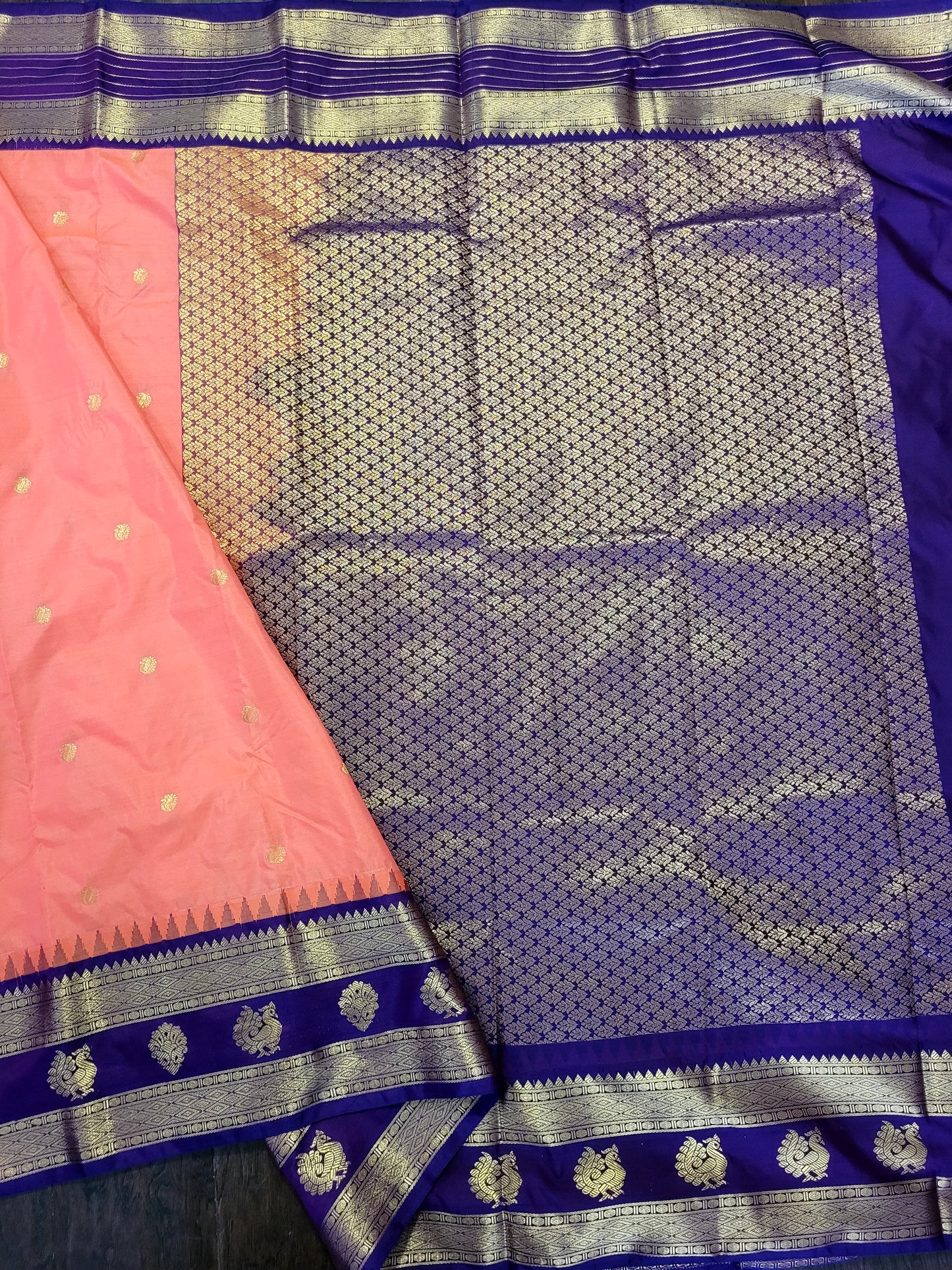 Semi Kanchipuram Handloom Silk Saree