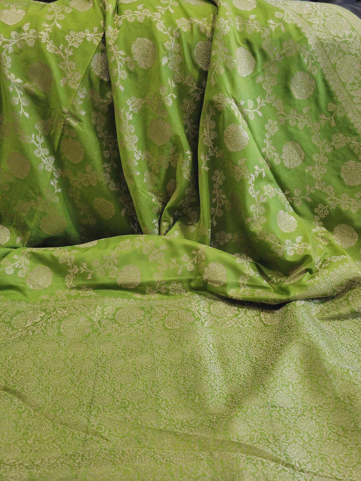 Semi Georgette Banaras Silk Saree