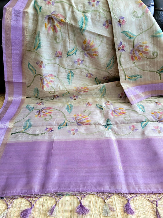 Semi Tussar Silk Saree