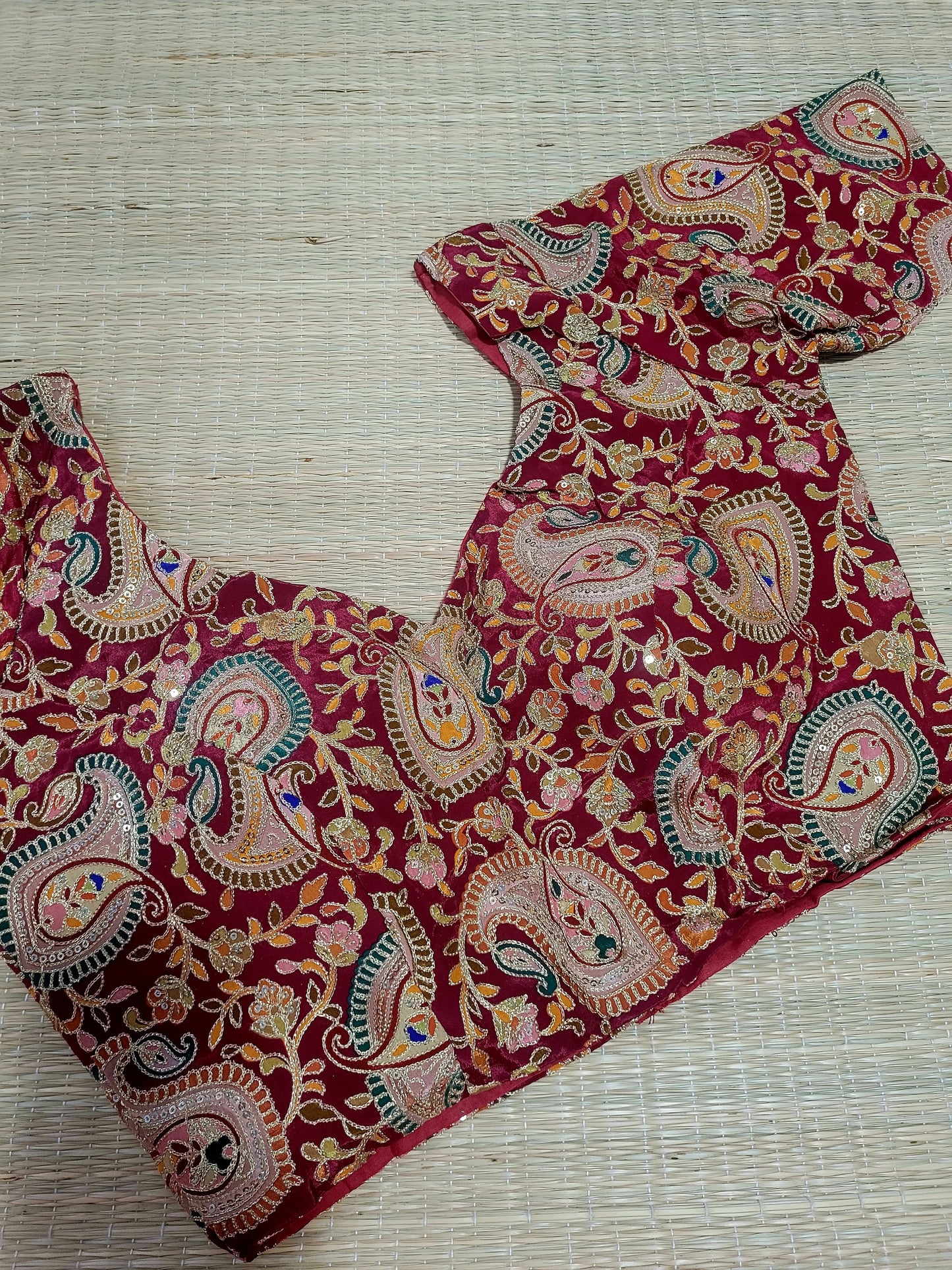 Viscose Chinon Embroidery Blouse