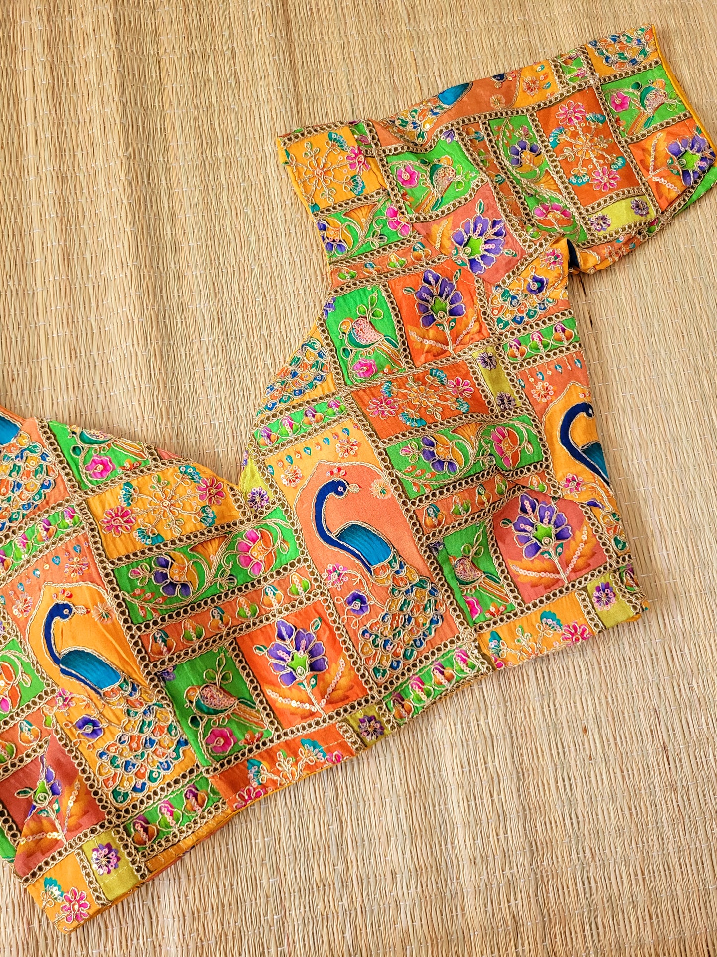 Viscose Chinon Embroidery Blouse