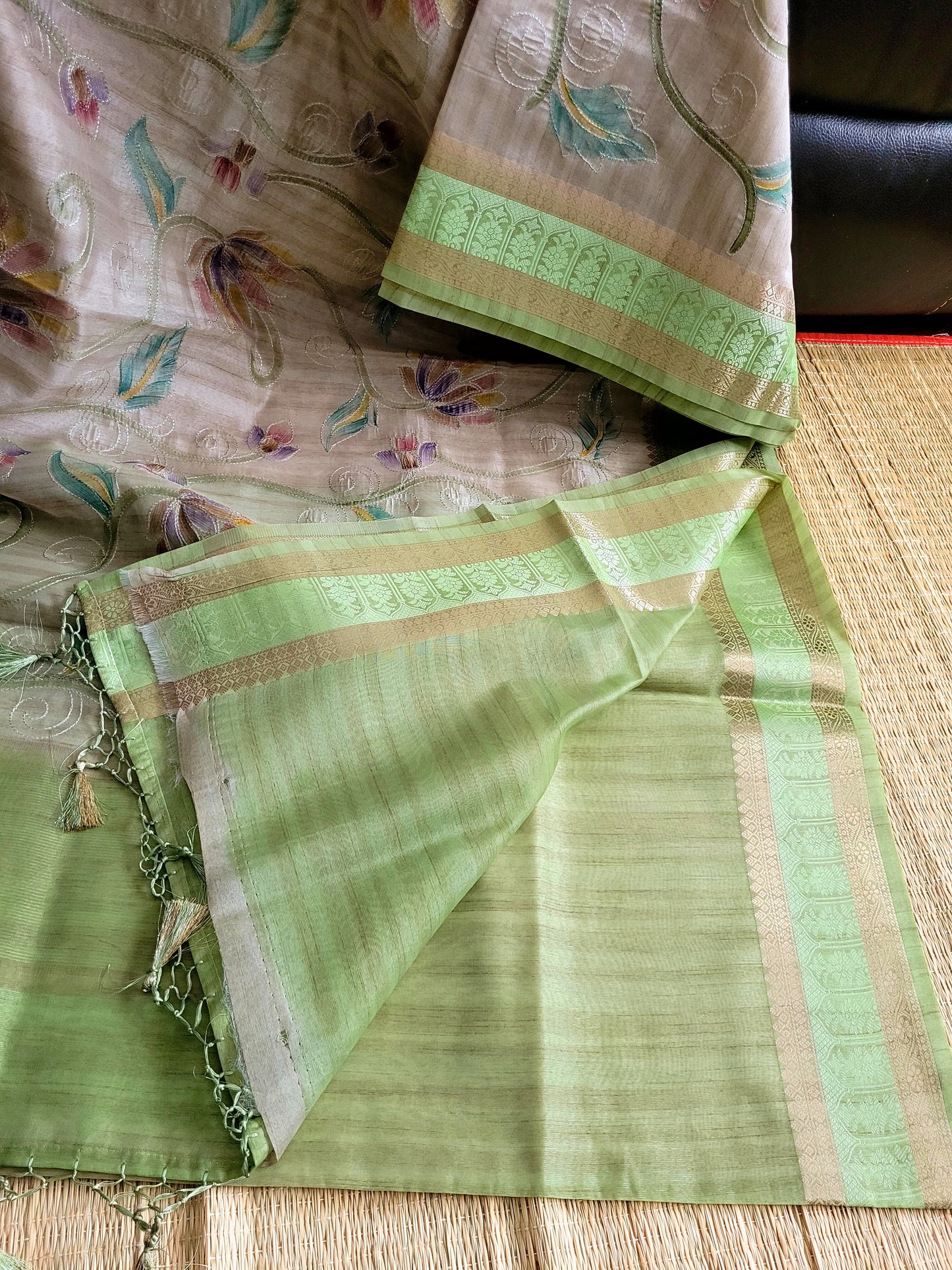 Semi Tussar Silk Saree