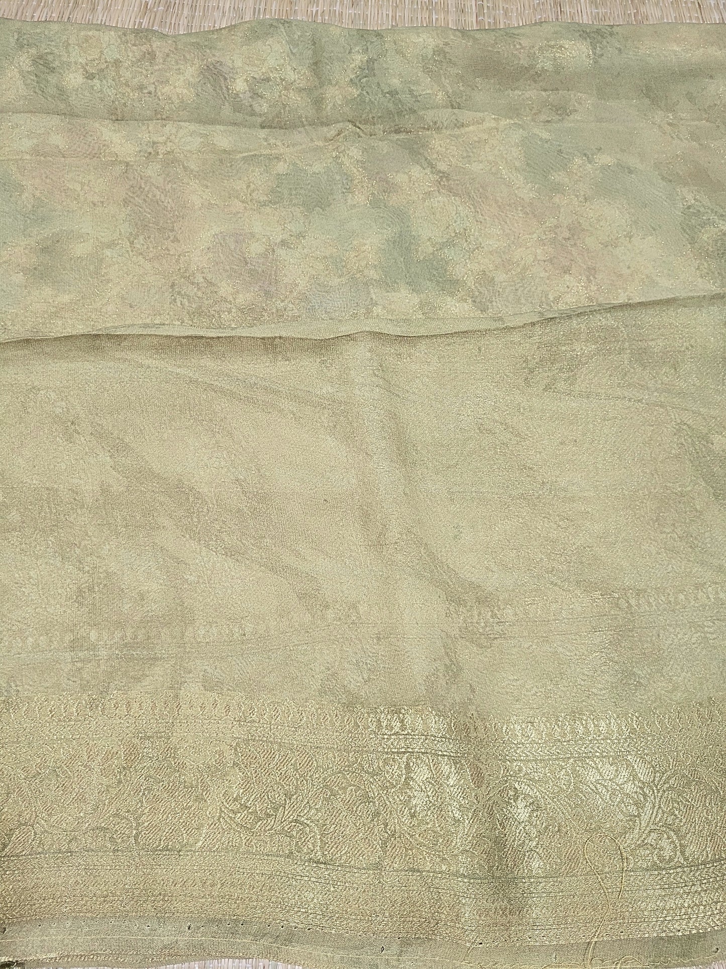 Pure Khadi Georgette Rangkat Saree