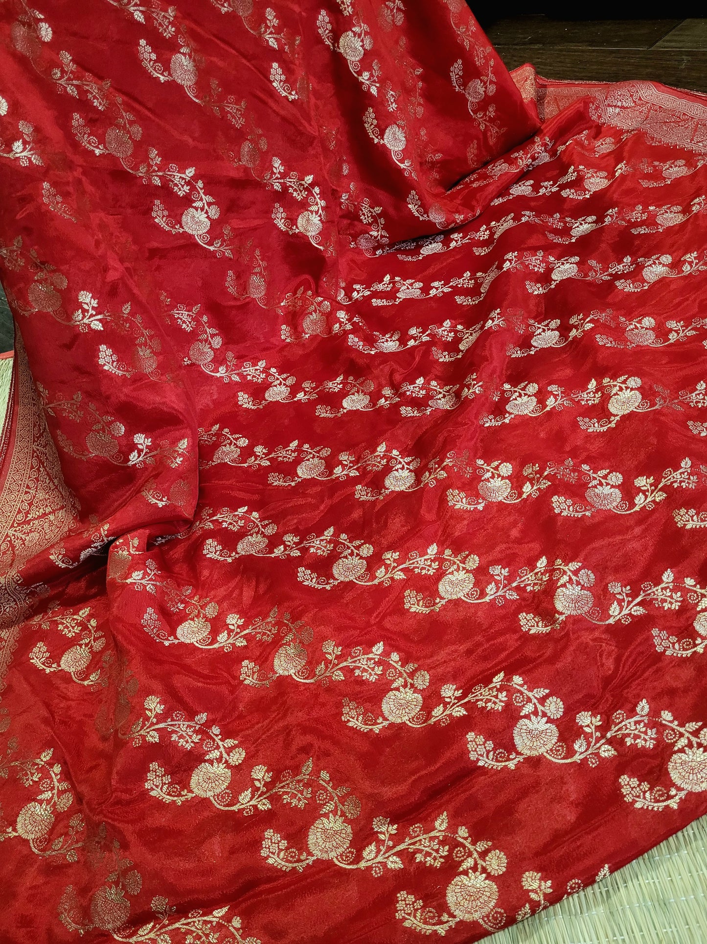 Banarasi Satin Mushru Silk Saree With Blouse