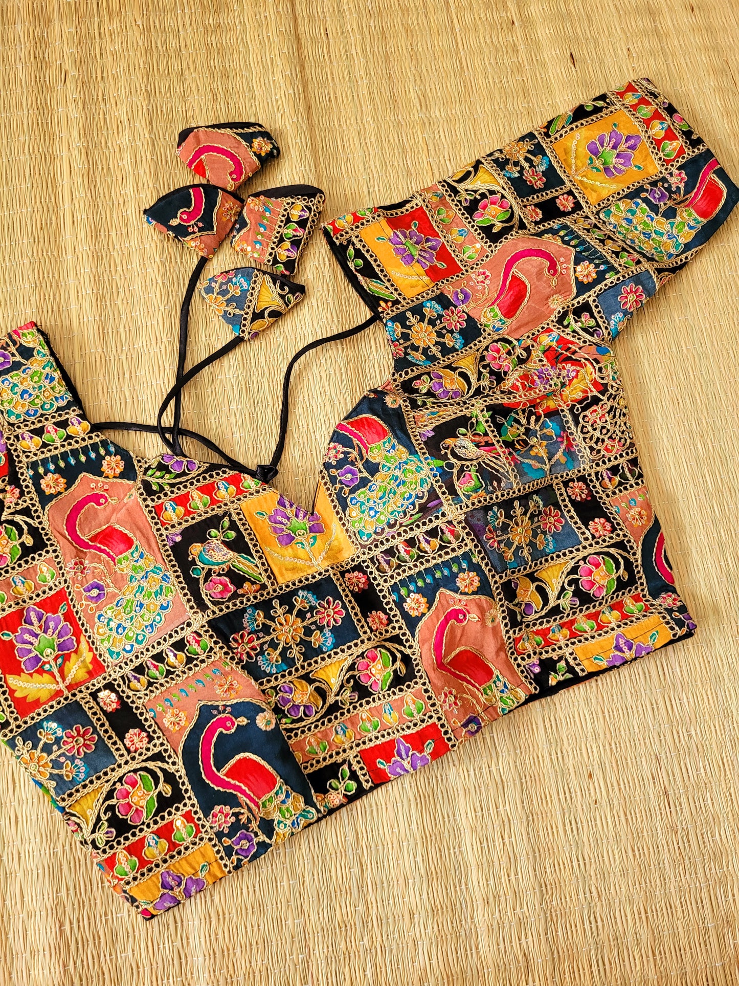 Viscose Chinon Embroidery Blouse