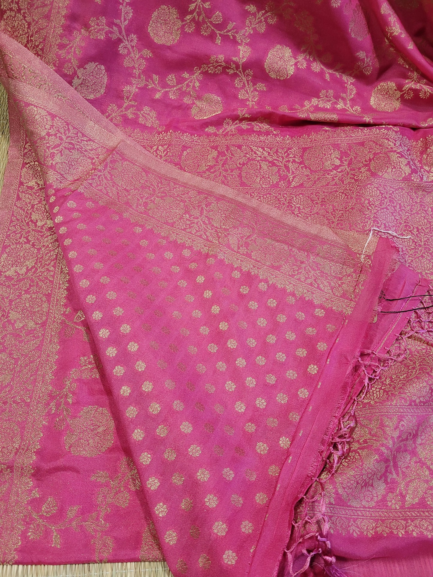 Semi Georgette Banaras Silk Saree