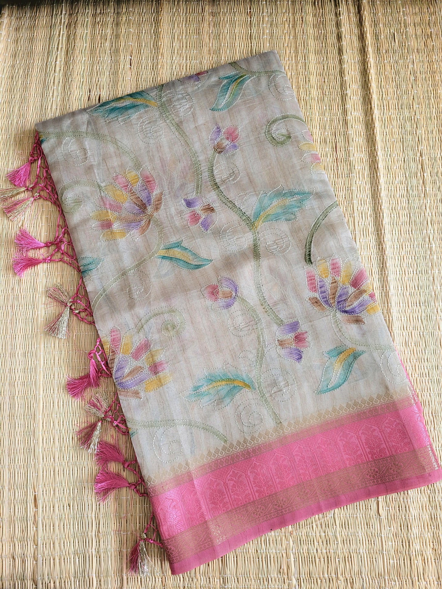Semi Tussar Silk Saree